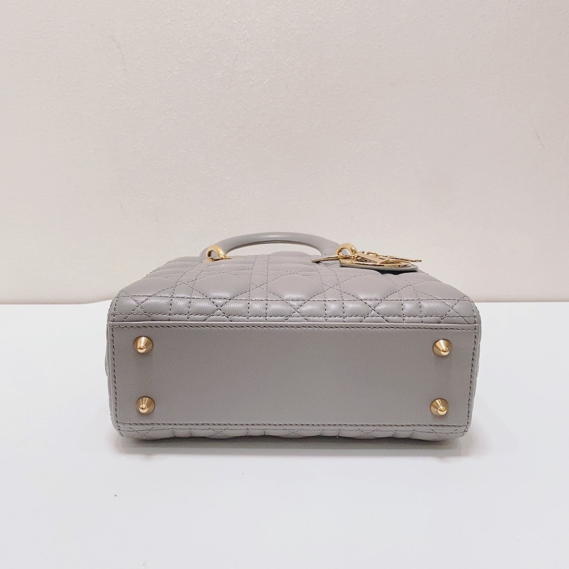 Dior - Lady Dior - Leather - Grey - (mini)