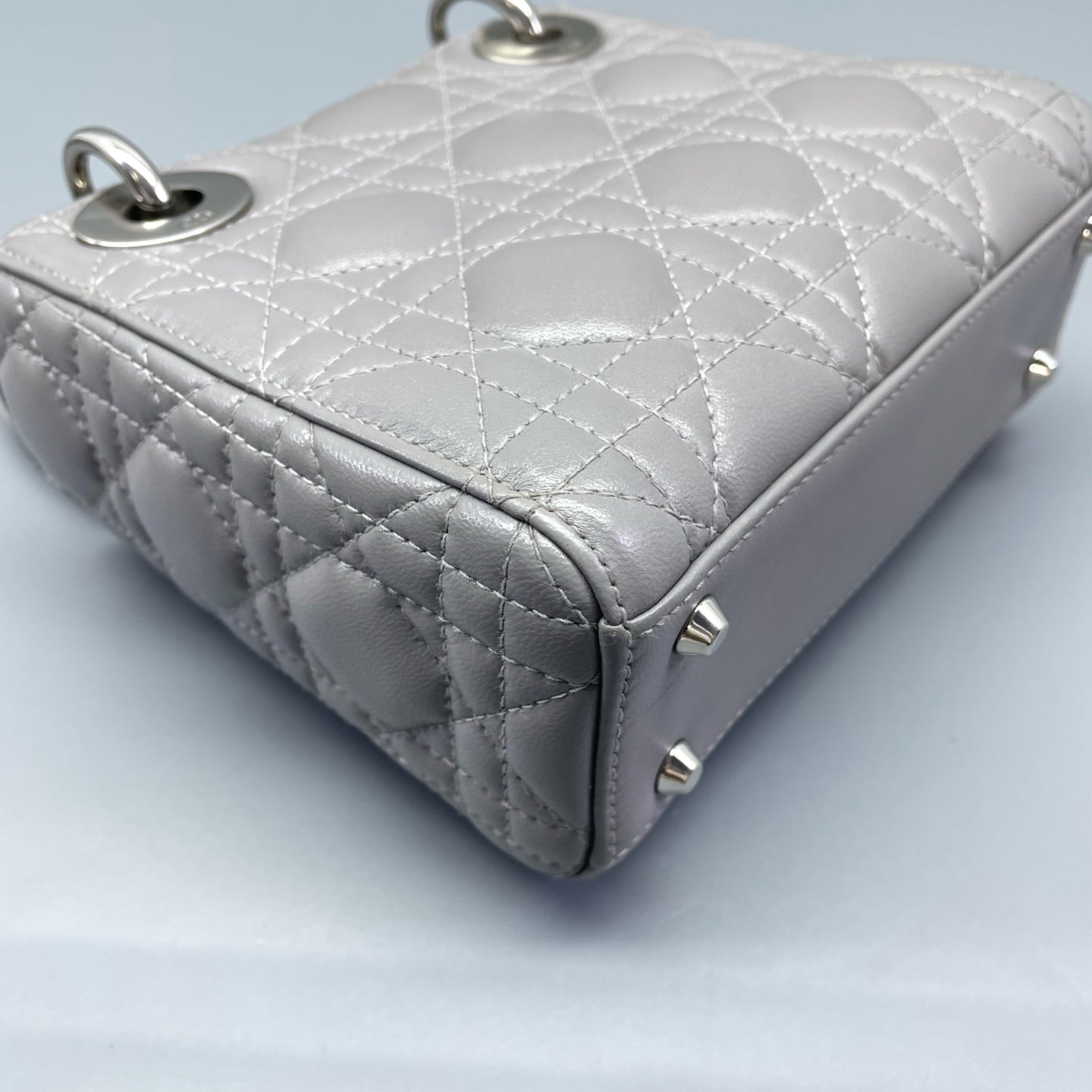 Dior - Lady Dior - Leather - Grey - (mini)