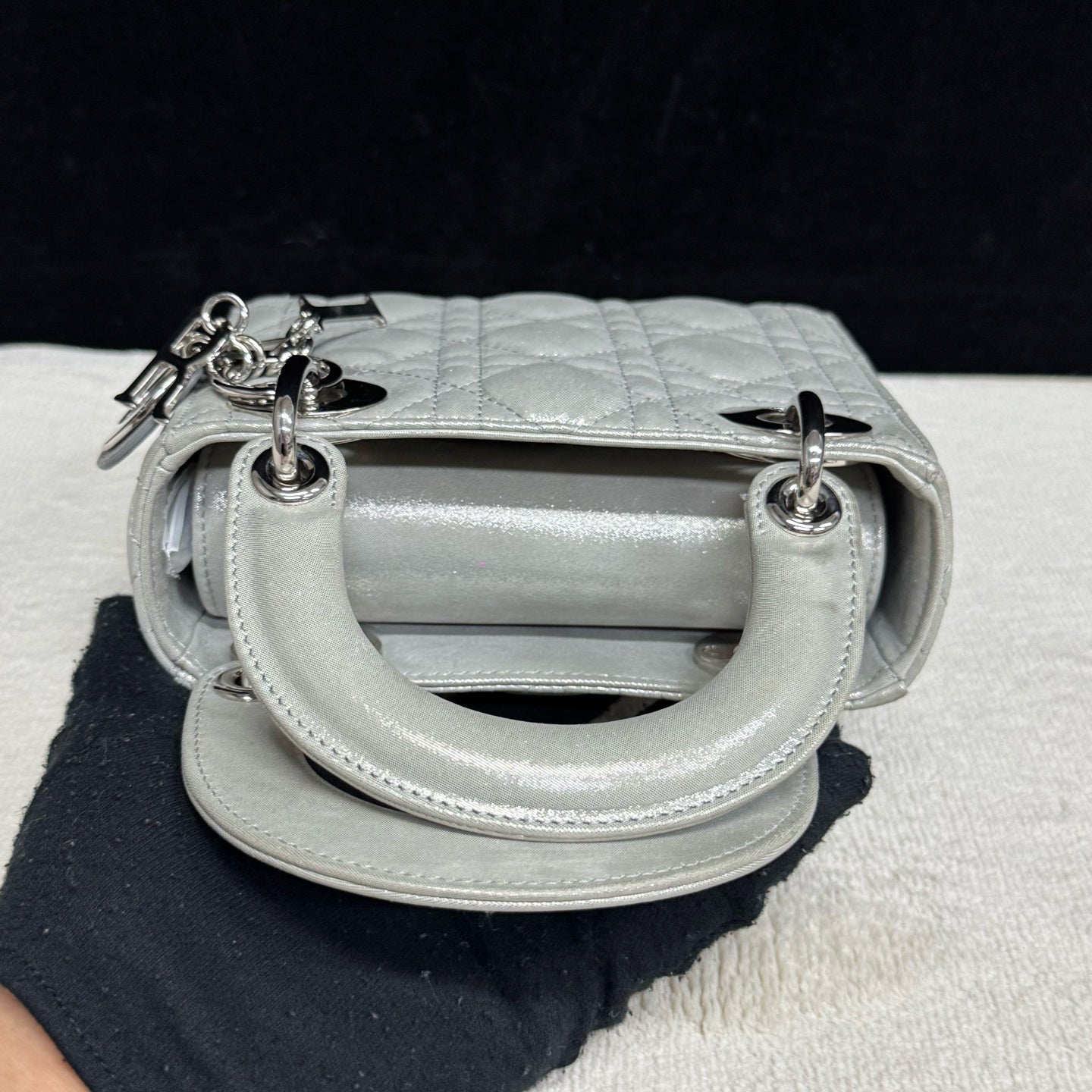 Dior - Lady Dior - Leather - Grey - (Mini)