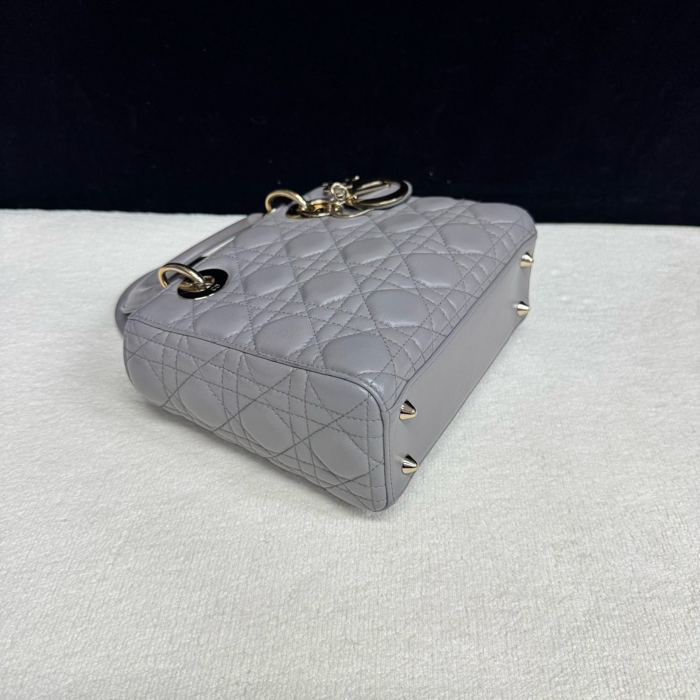 Dior - Lady Dior - Leather - Grey - (mini)