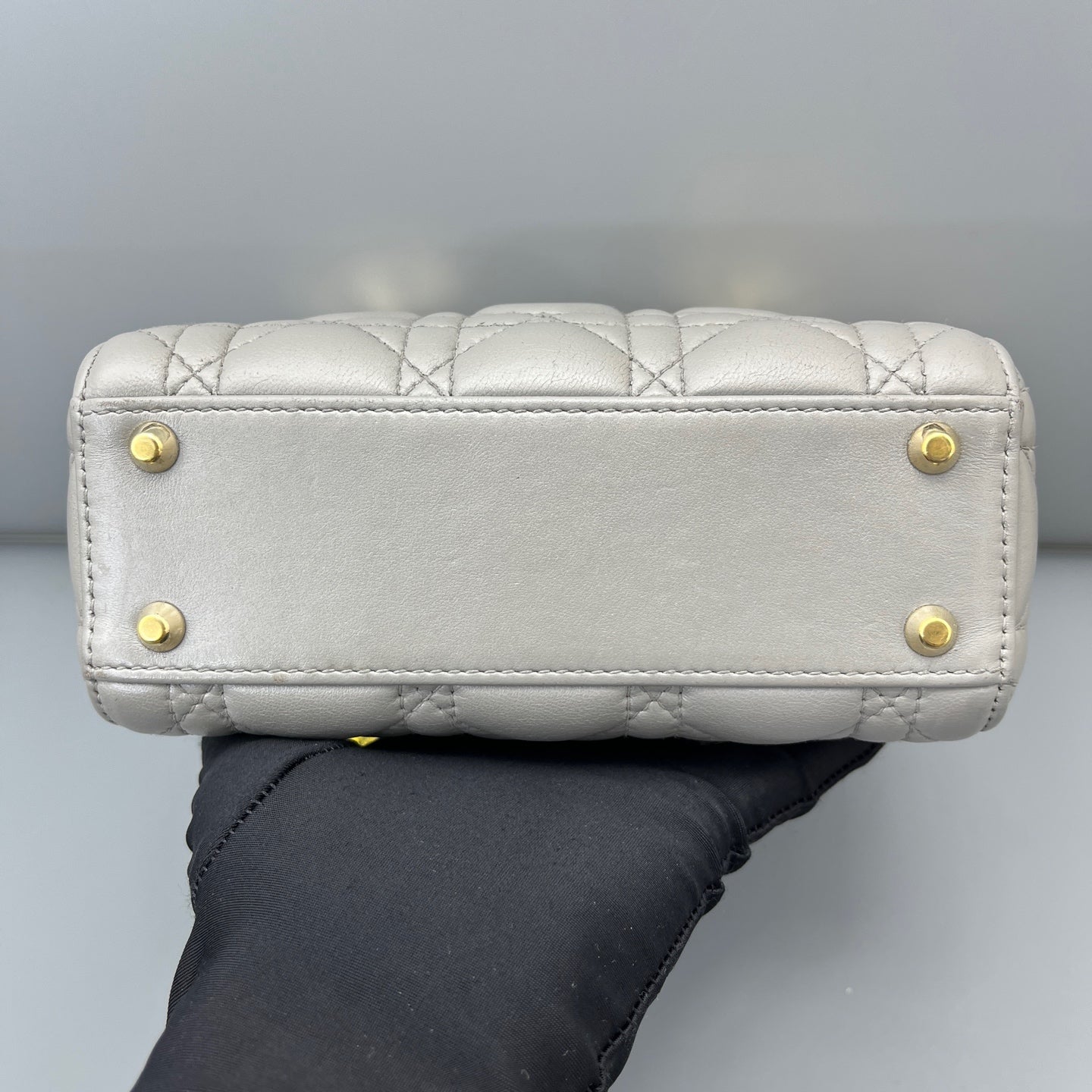 Dior - Lady Dior - Leather - Grey - (mini)
