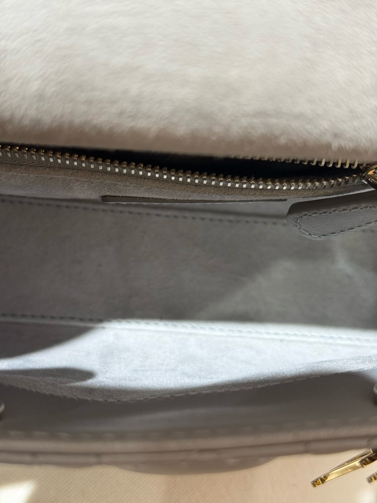 Dior - Lady Dior - Leather - Grey - (mini)