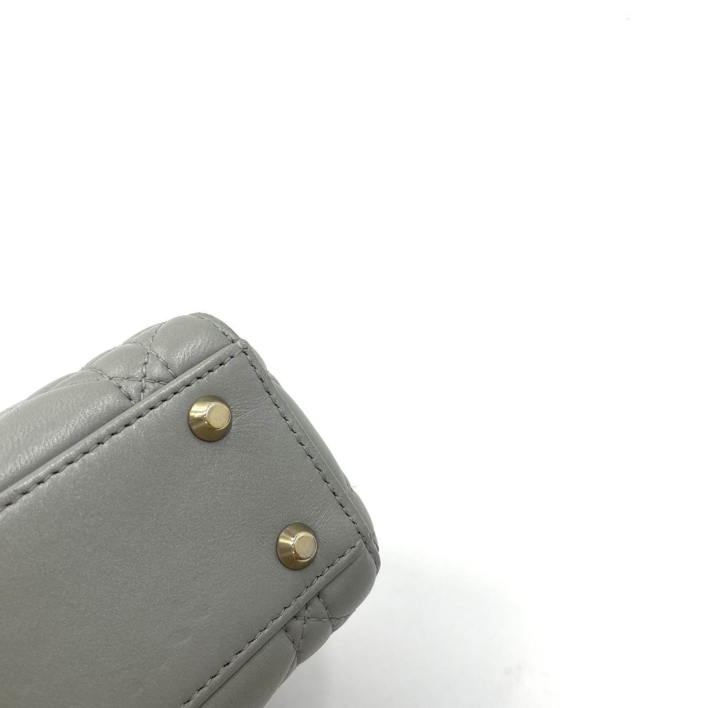 Dior - Lady Dior - Leather - Grey - (mini)