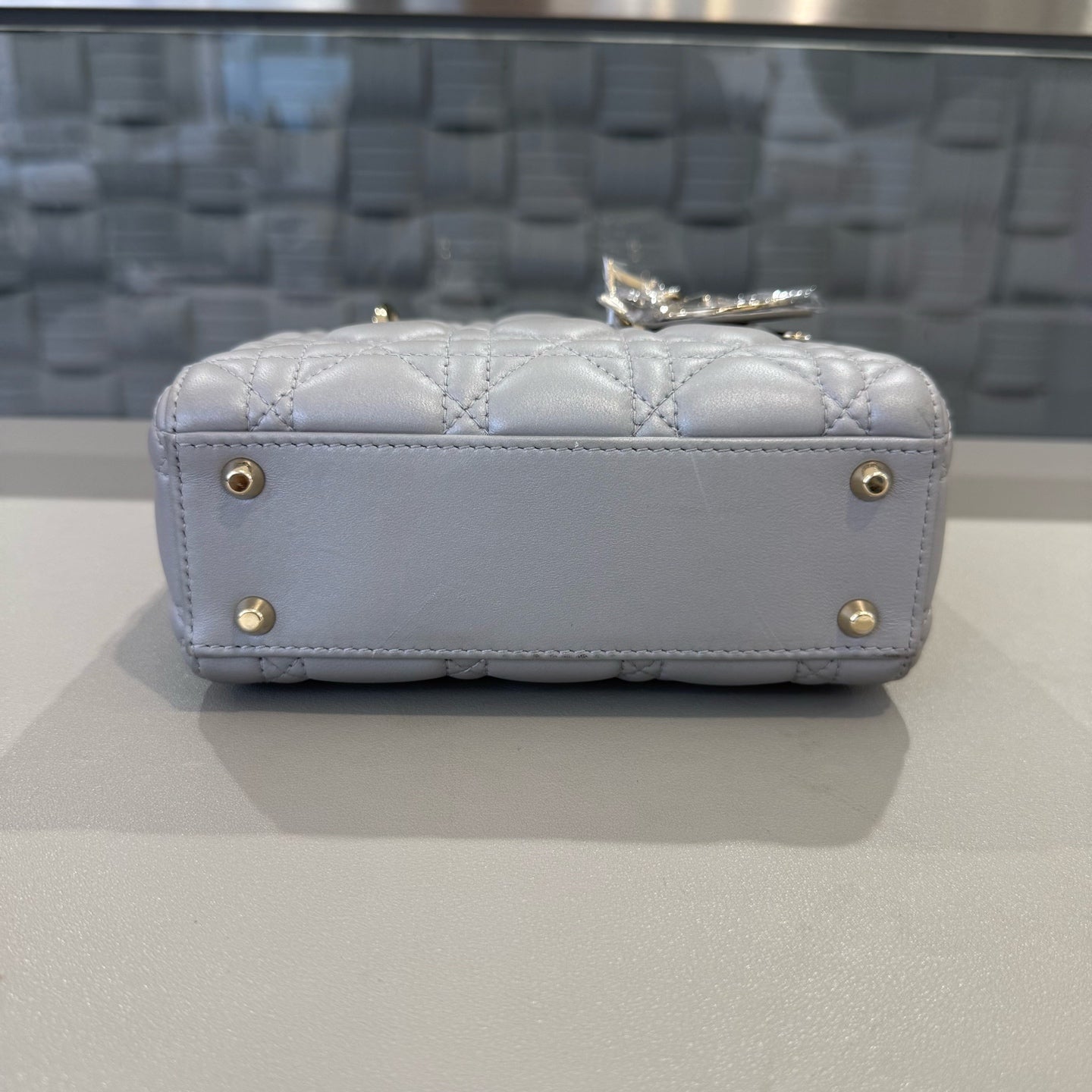 Dior - Lady Dior - Leather - Grey - (mini)