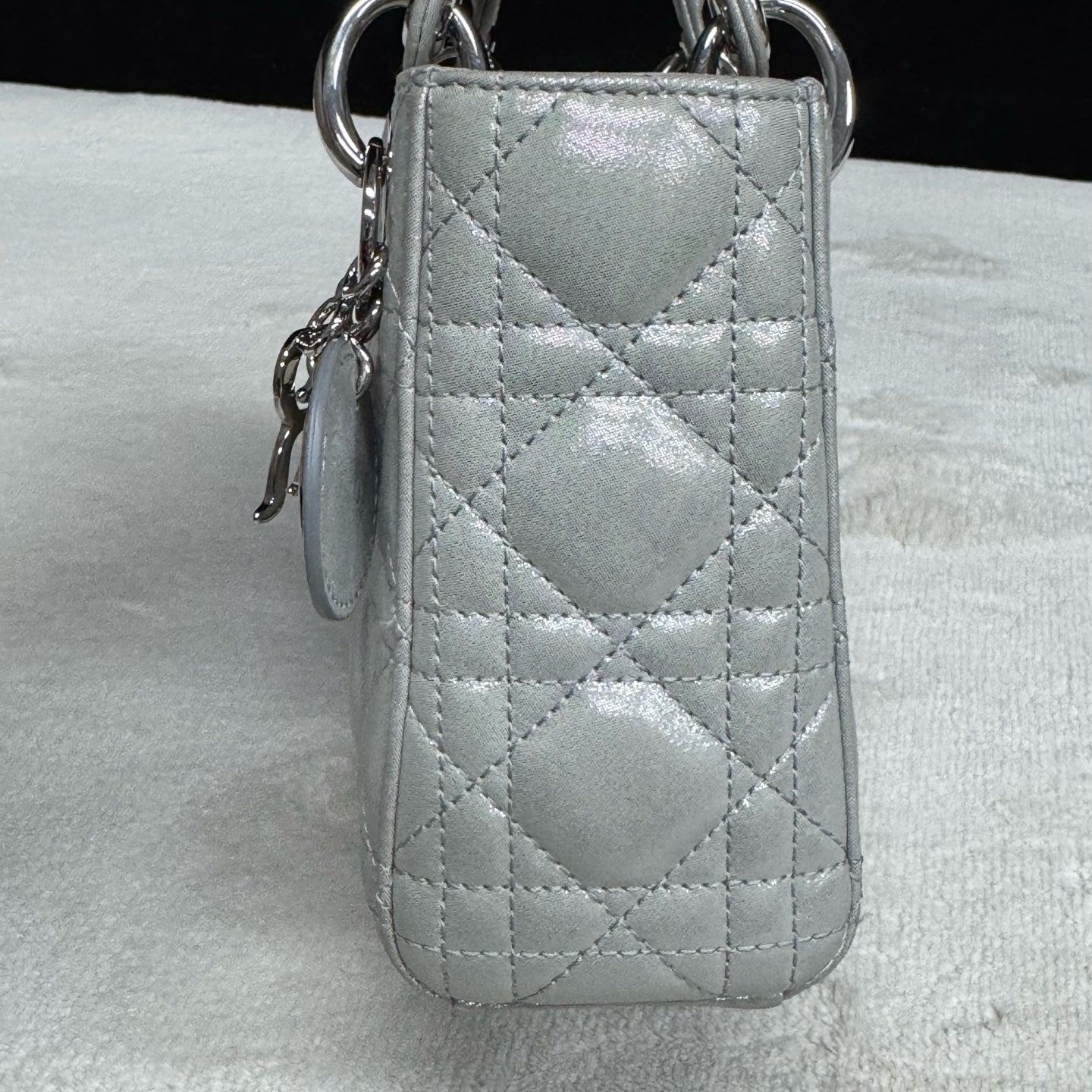 Dior - Lady Dior - Leather - Grey - (mini)