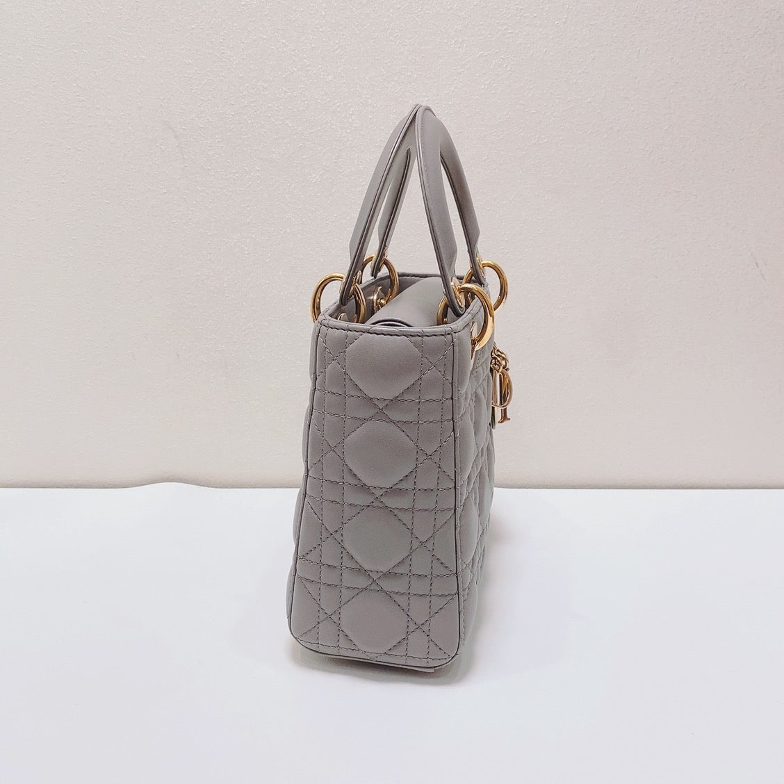 Dior - Lady Dior - Leather - Grey - (mini)