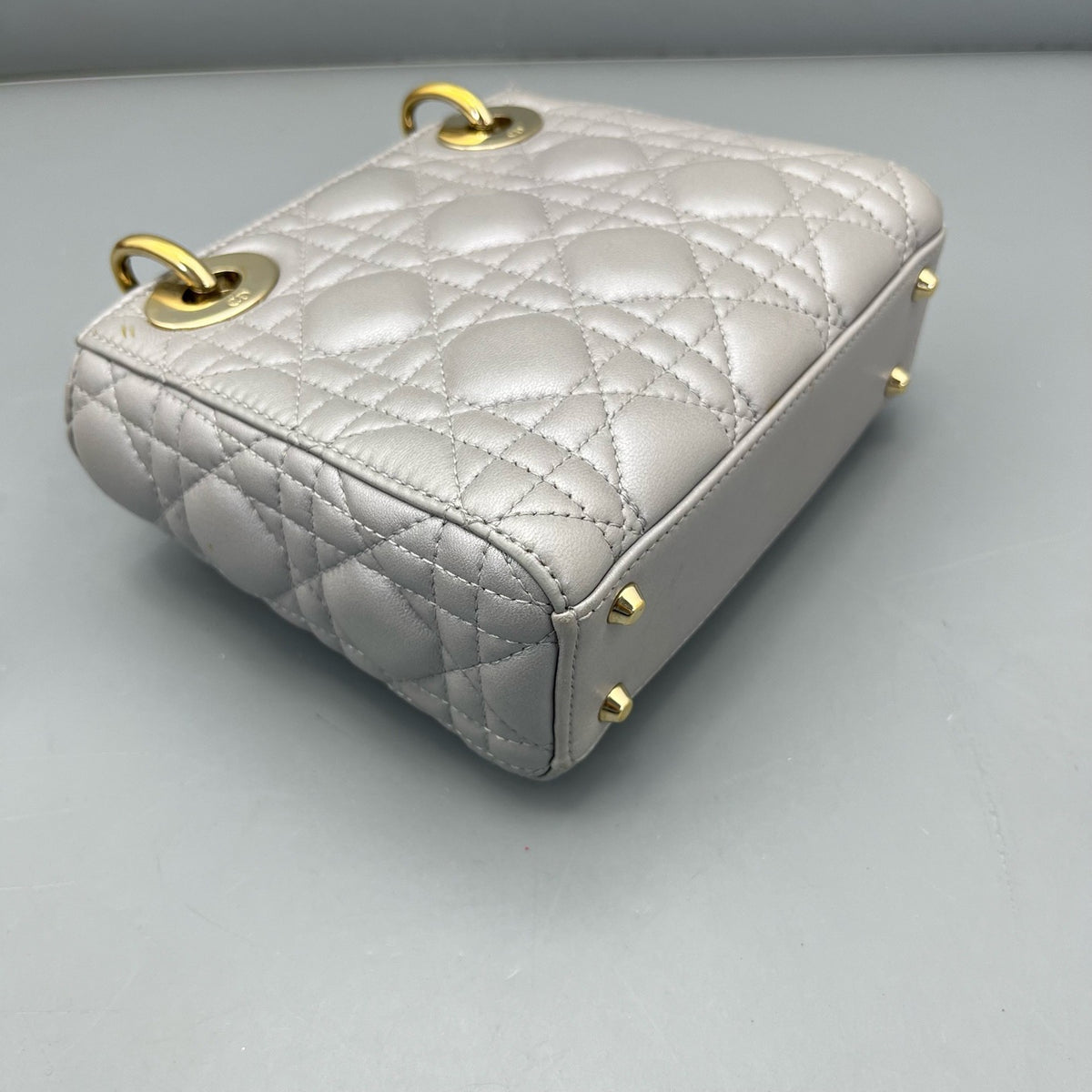 Dior - Lady Dior - Leather - Grey - (mini)