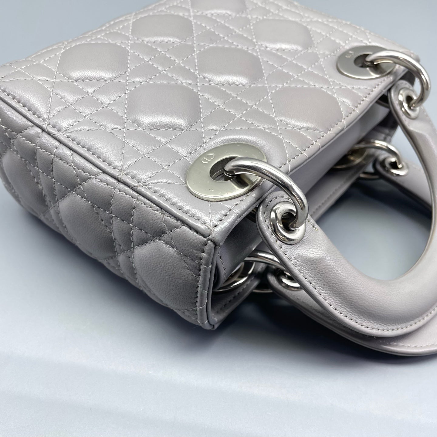 Dior - Lady Dior - Leather - Grey - (mini)