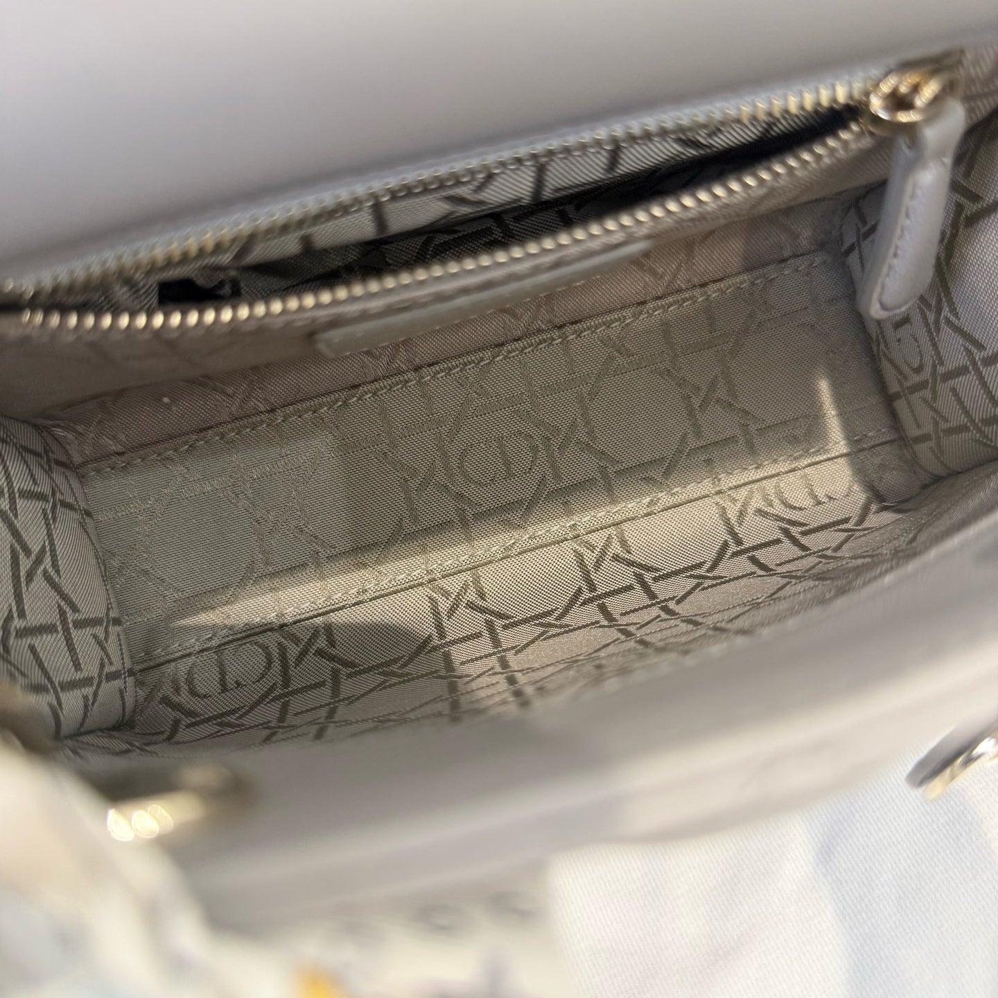 Dior - Lady Dior - Leather - Grey - (mini)