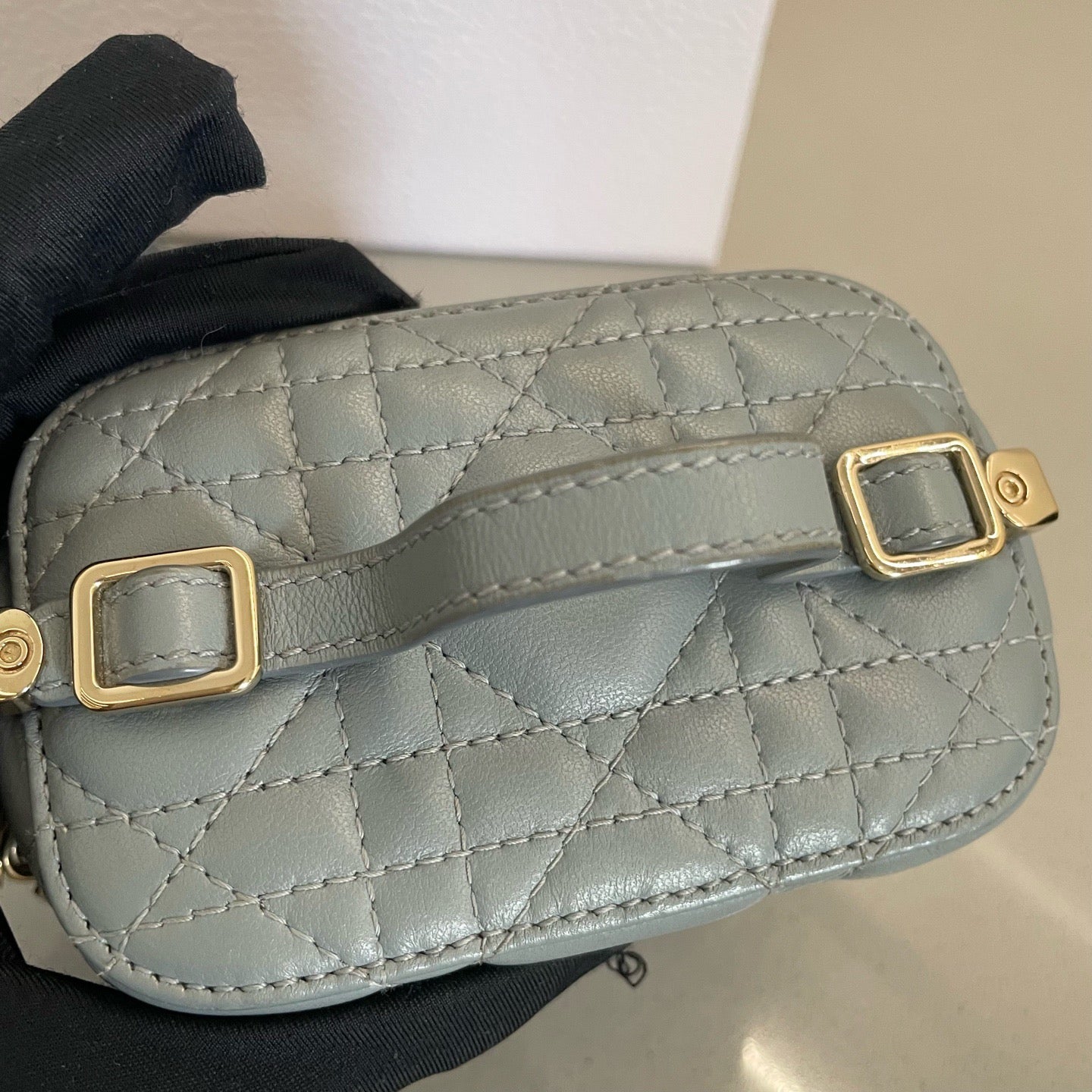 Dior - Lady Dior - Leather - Grey - (mini)