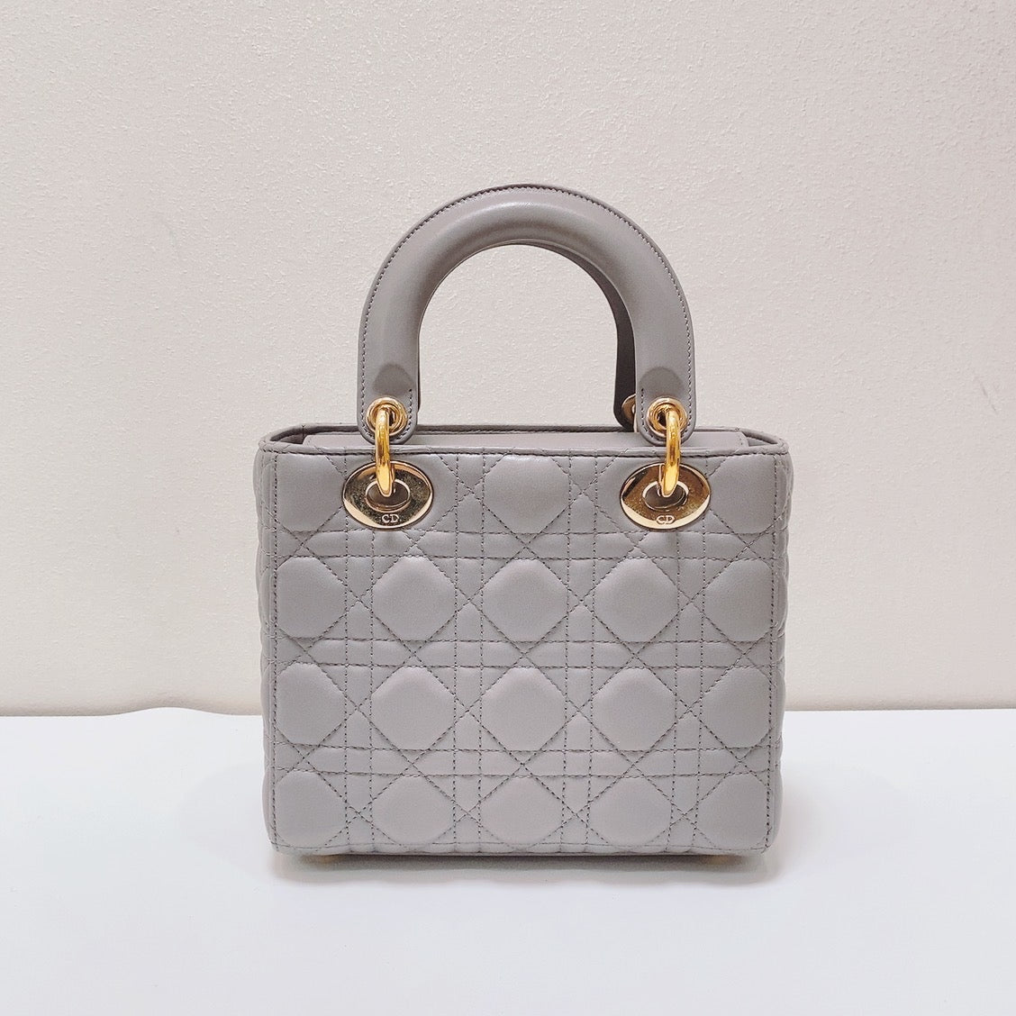 Dior - Lady Dior - Leather - Grey - (mini)