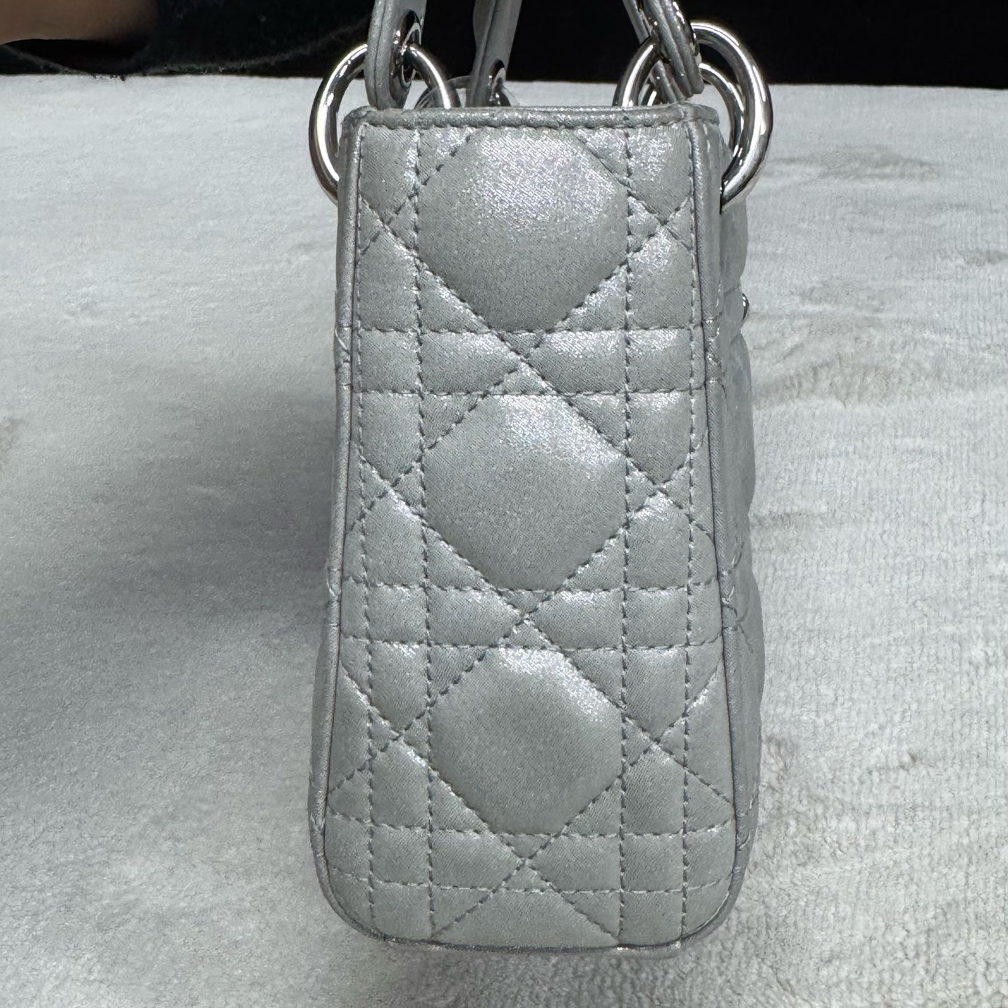 Dior - Lady Dior - Leather - Grey - (mini)