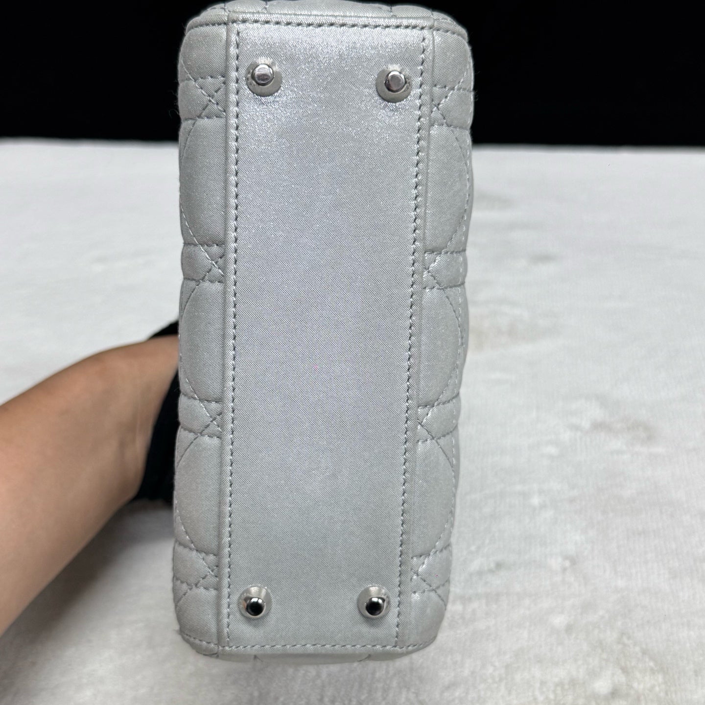 Dior - Lady Dior - Leather - Grey - (mini)