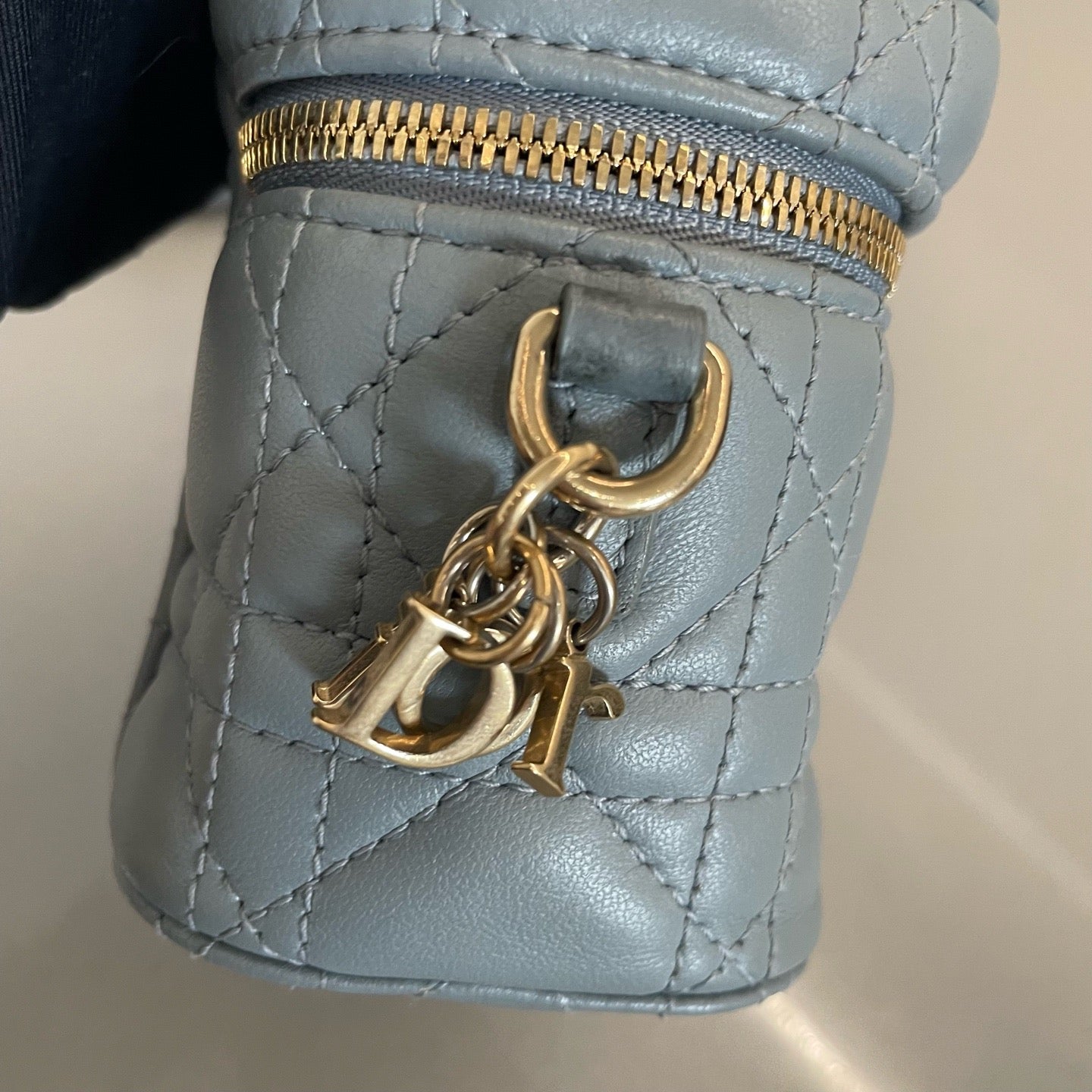 Dior - Lady Dior - Leather - Grey - (mini)