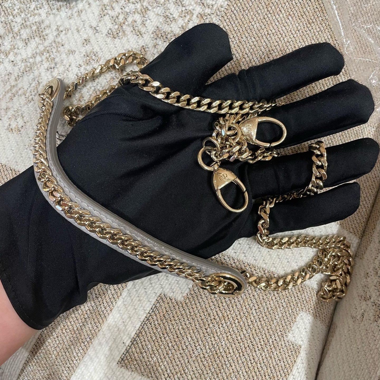 Dior - Lady Dior - Leather - Grey - (mini)