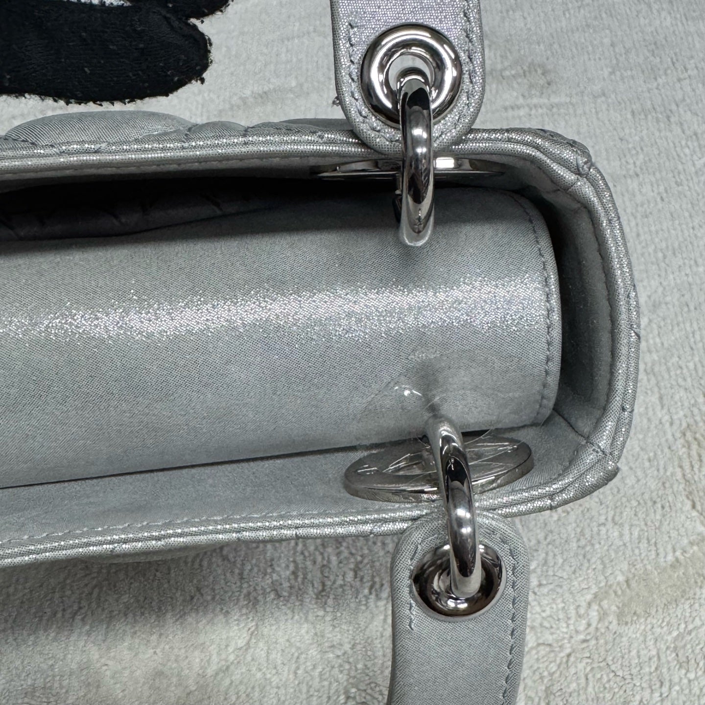 Dior - Lady Dior - Leather - Grey - (mini)