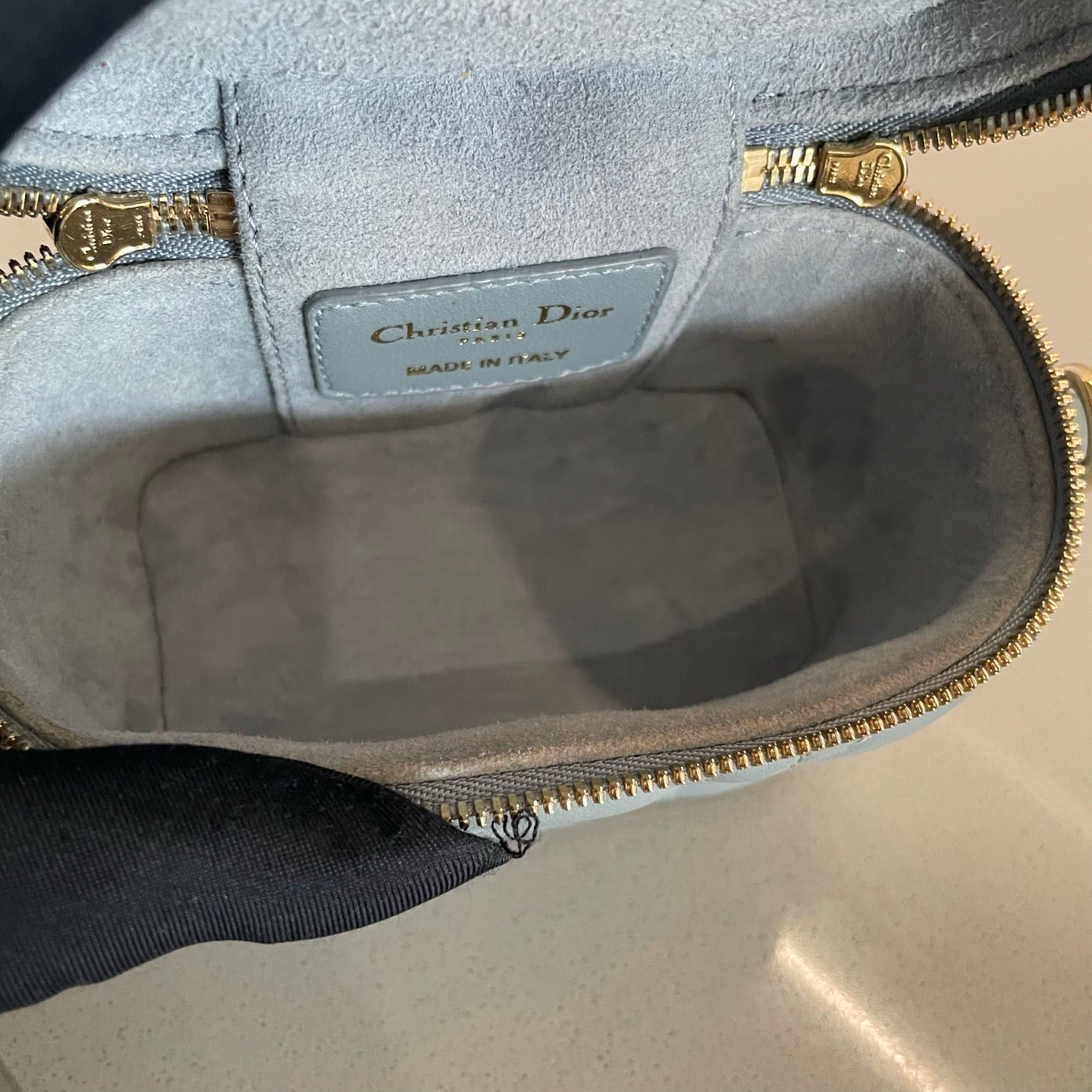 Dior - Lady Dior - Leather - Grey - (mini)