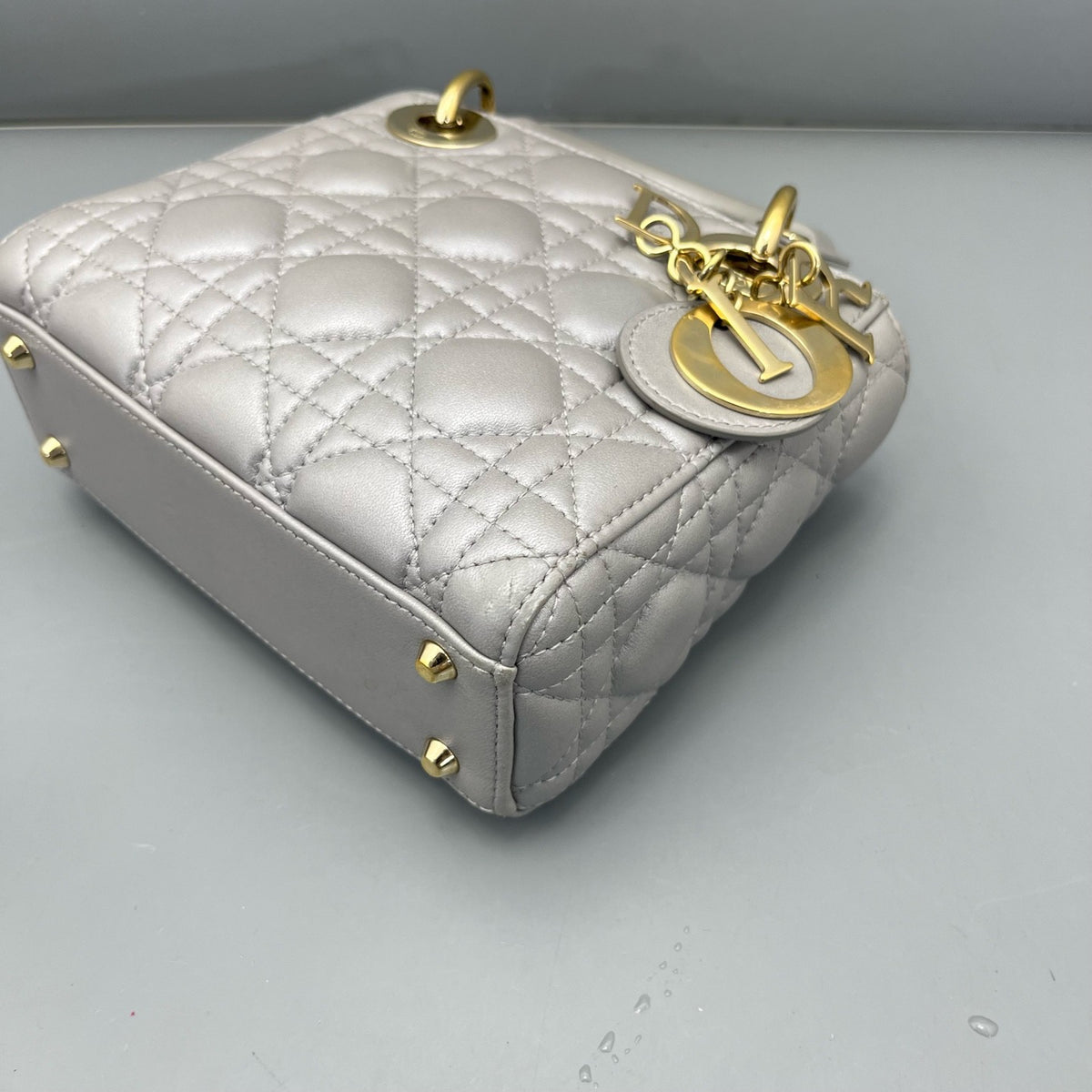 Dior - Lady Dior - Leather - Grey - (mini)