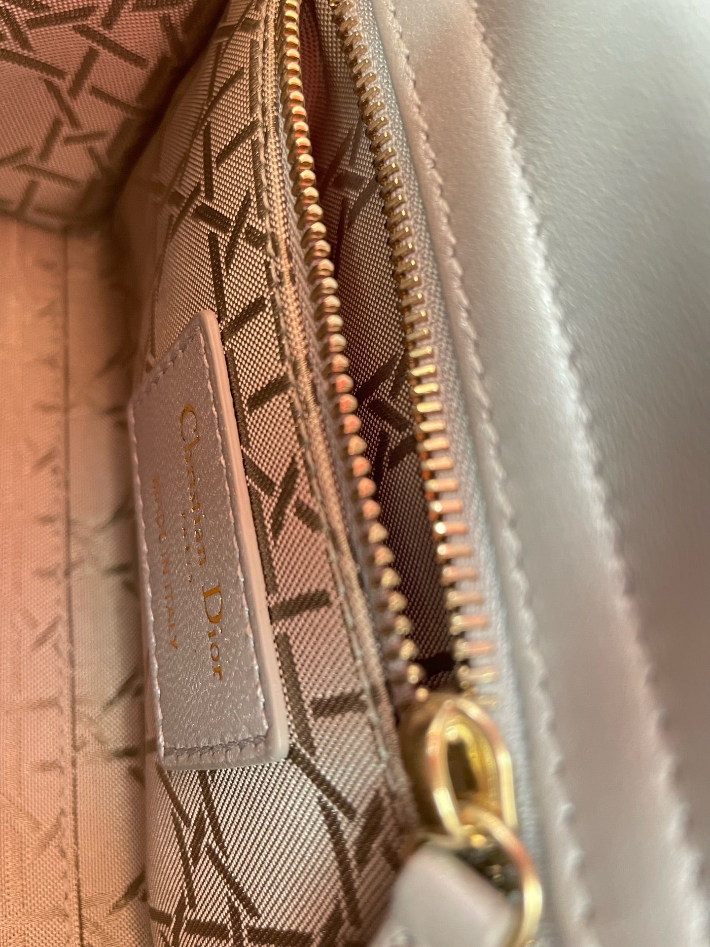Dior - Lady Dior - Leather - Grey - (mini)