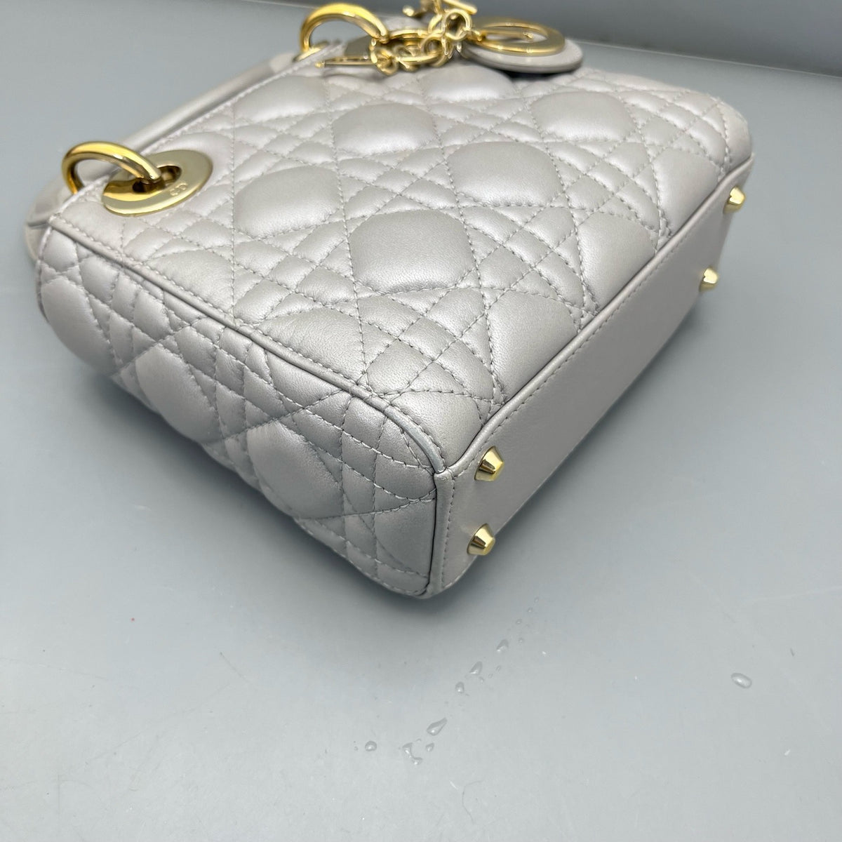 Dior - Lady Dior - Leather - Grey - (mini)