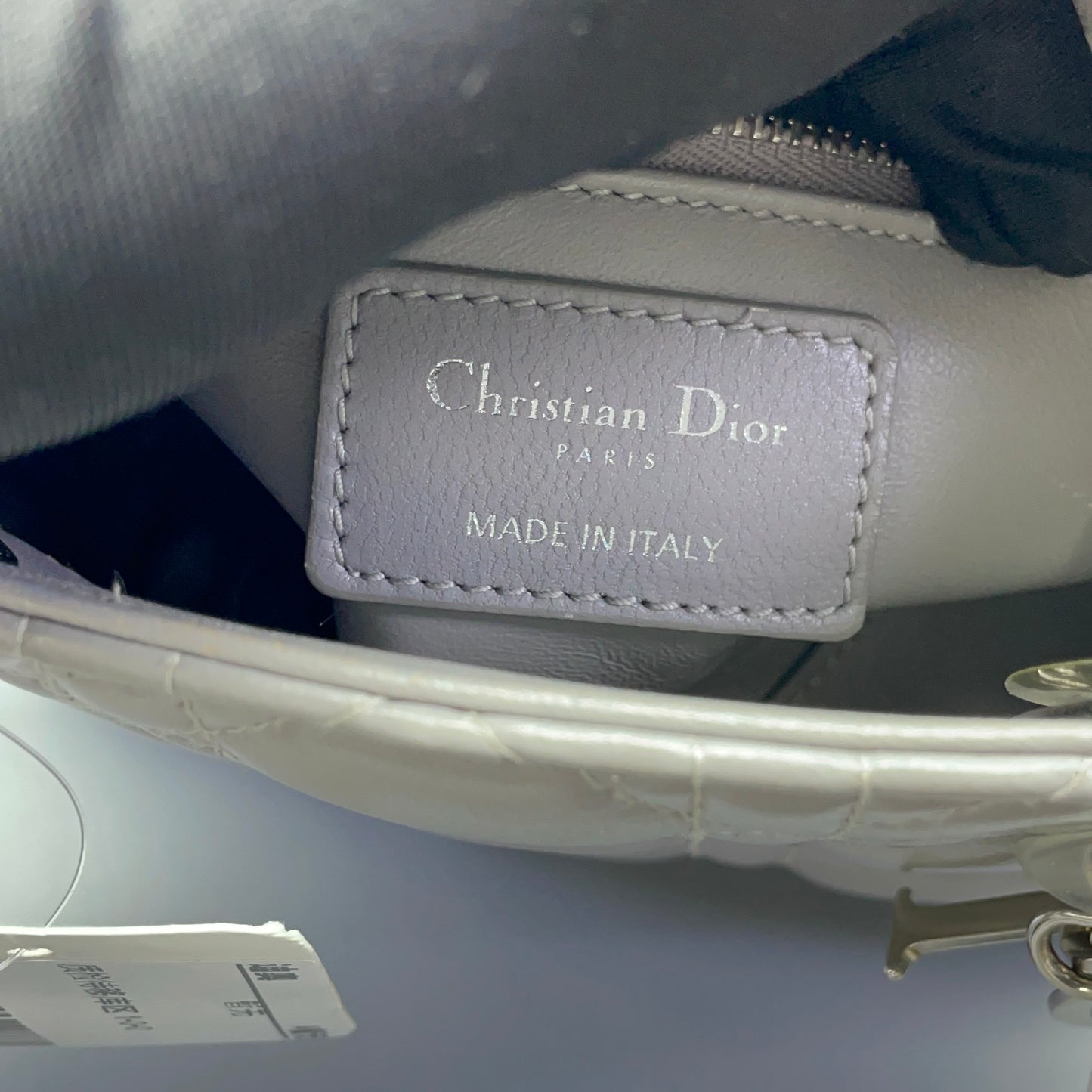 Dior - Lady Dior - Leather - Grey - (mini)