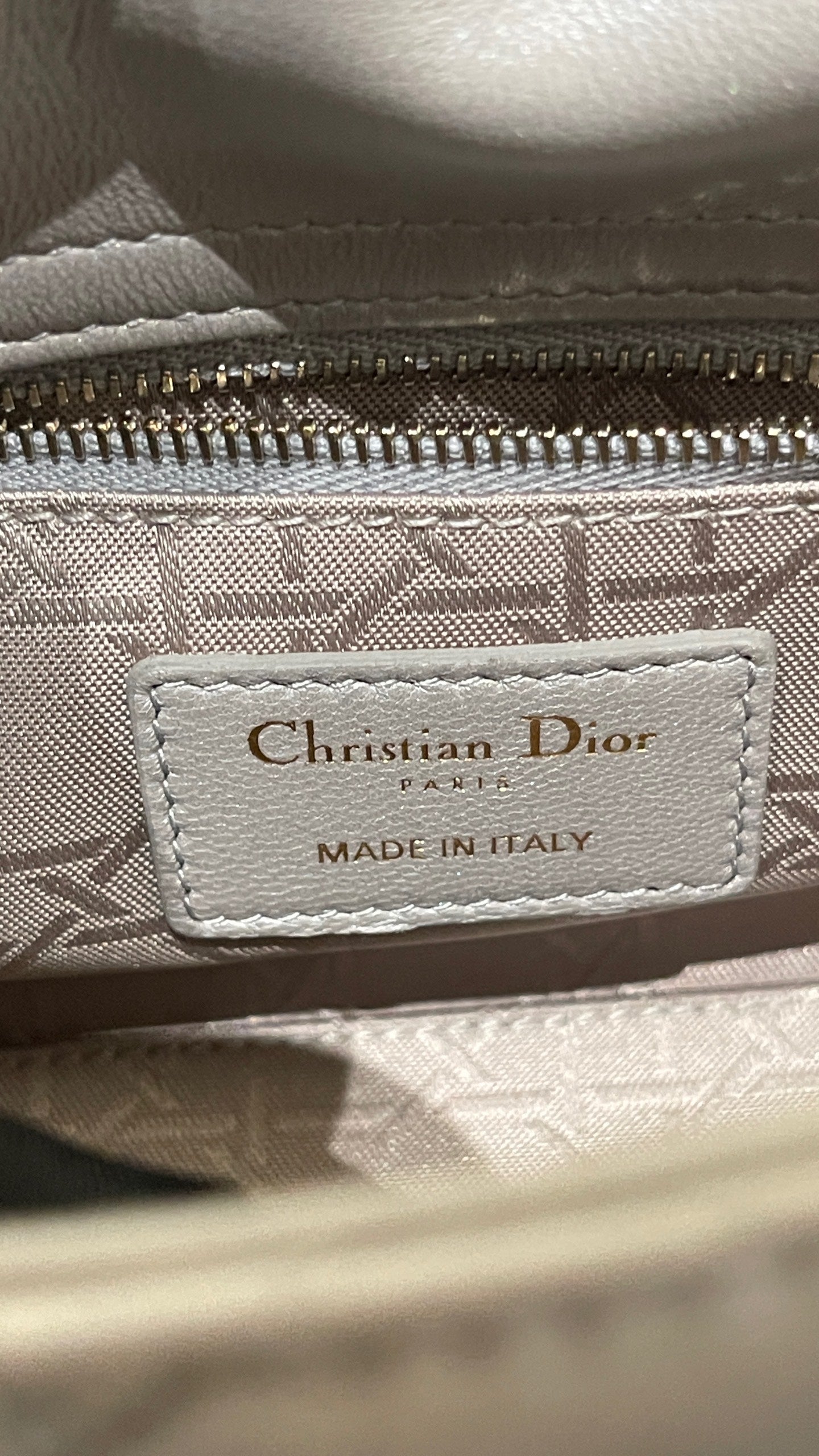 Dior - Lady Dior - Leather - Grey - (mini)