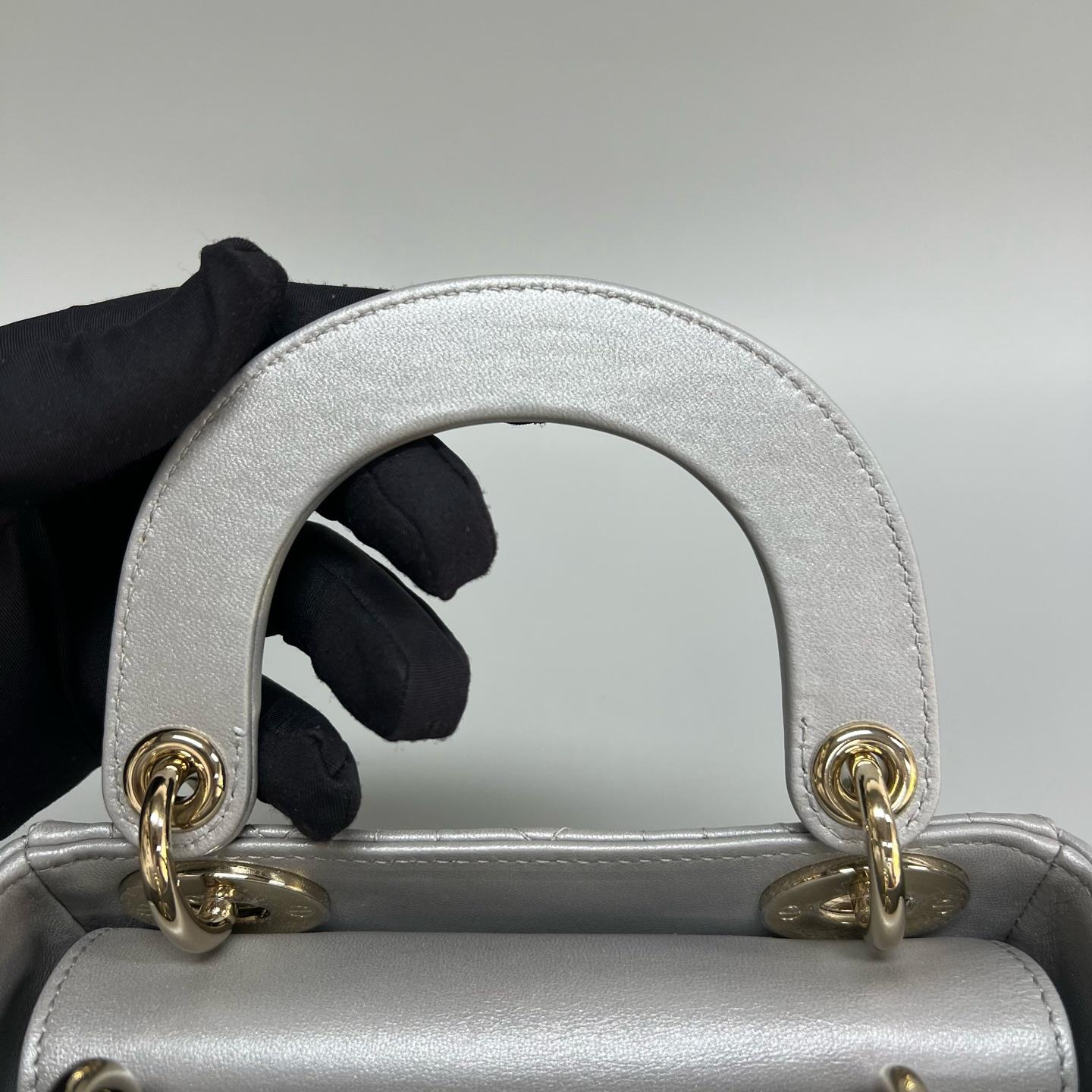 Dior - Lady Dior - Leather - Grey - (mini)