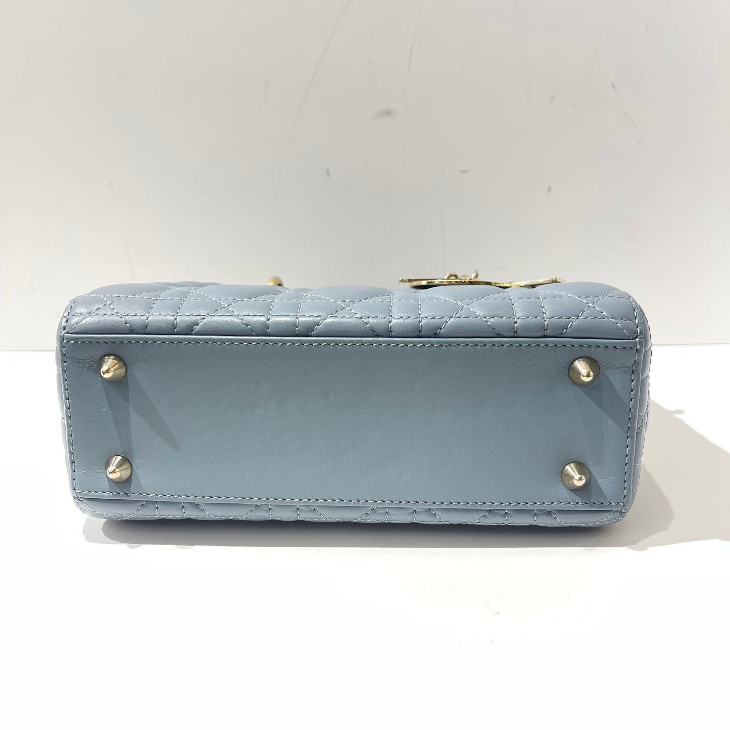 Dior - Lady Dior - Leather - Grey - (small)