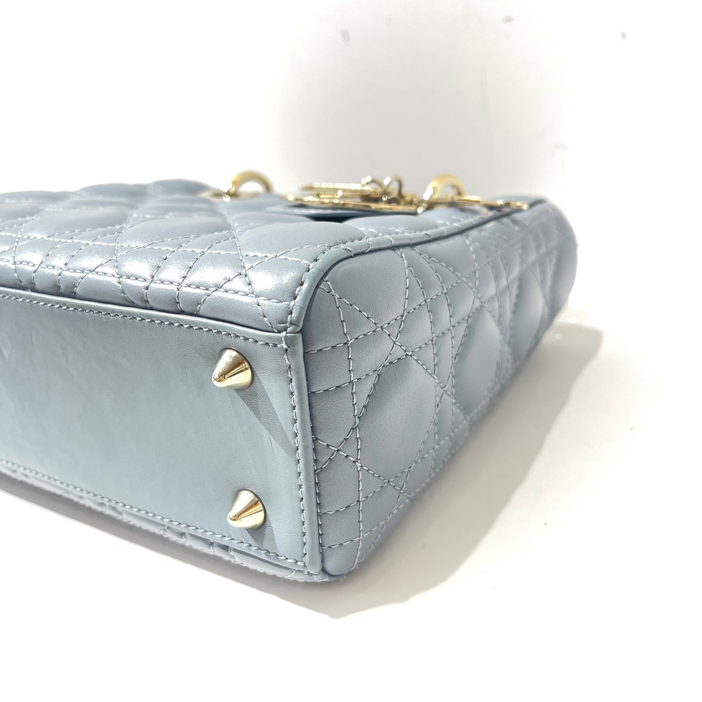 Dior - Lady Dior - Leather - Grey - (small)