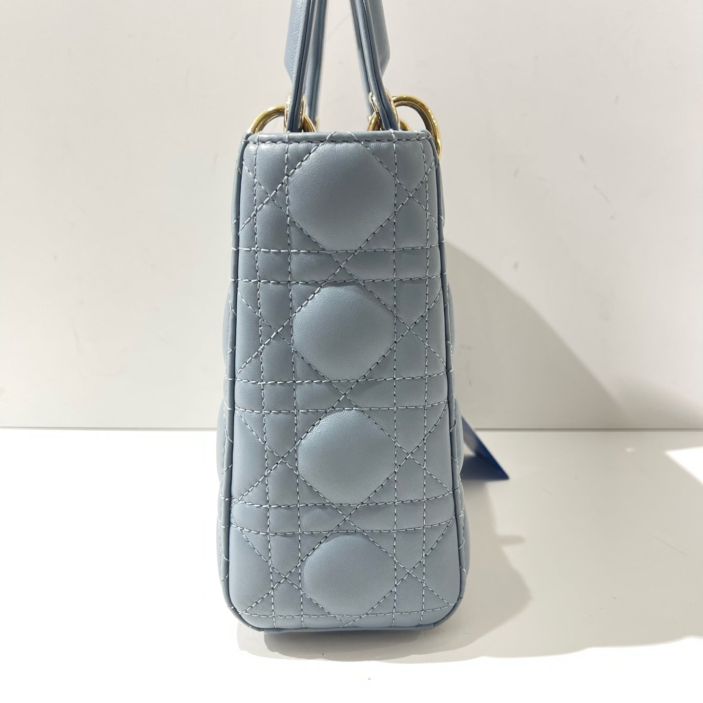 Dior - Lady Dior - Leather - Grey - (small)