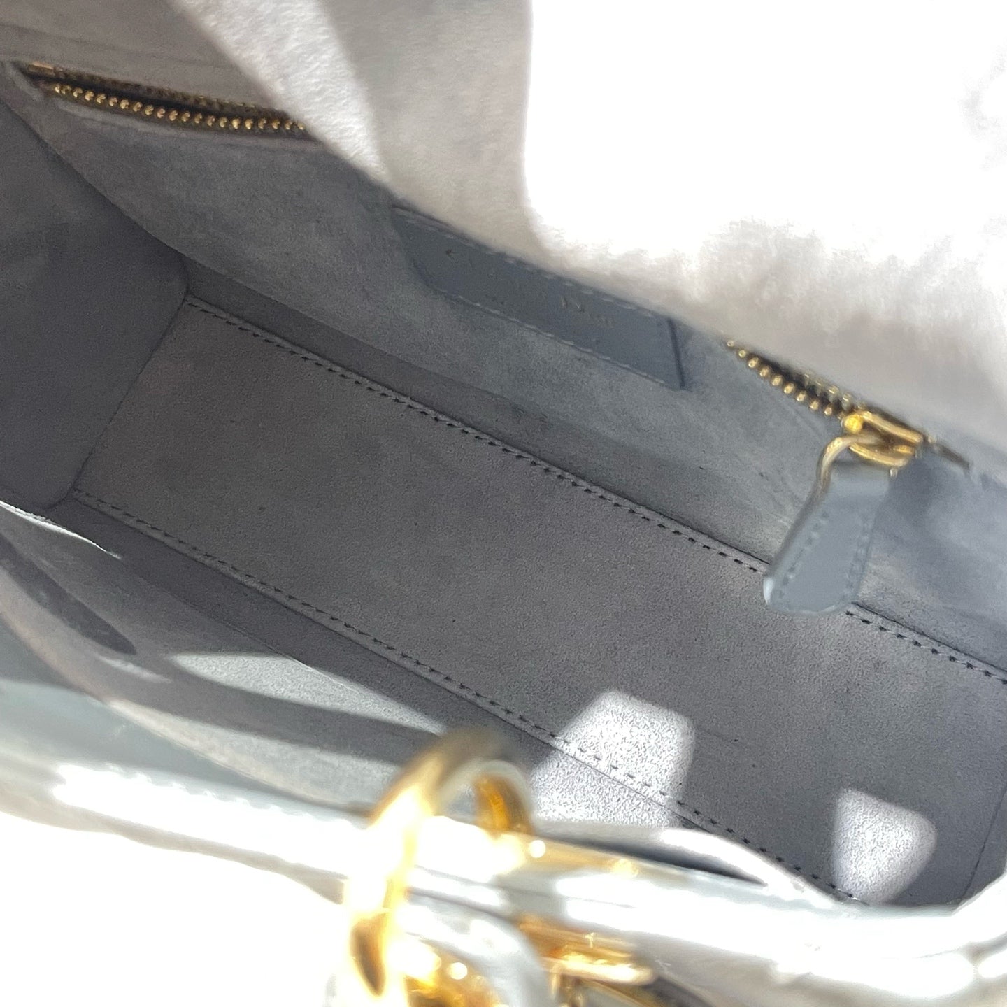 Dior - Lady Dior - Leather - Grey - (small)