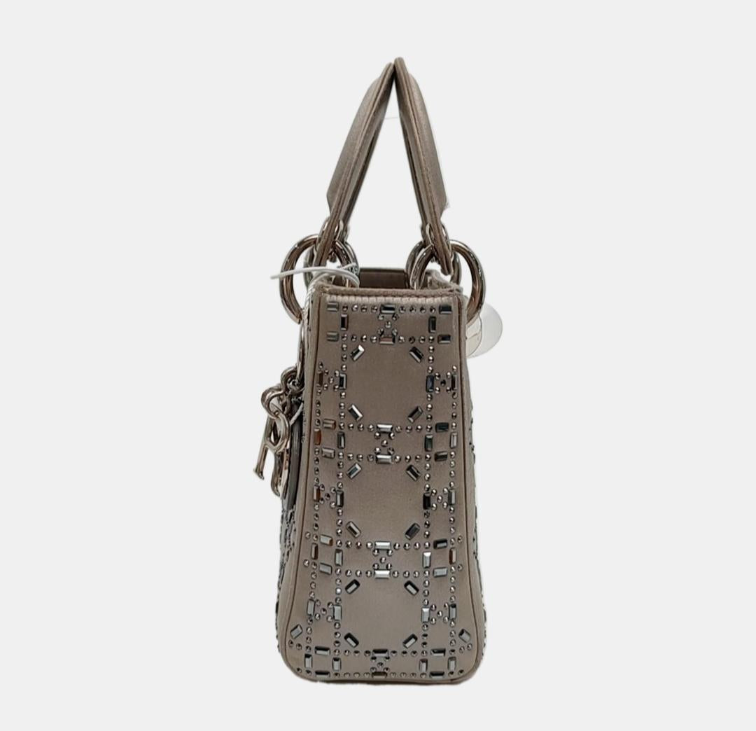 Dior - Lady Dior - Leather - Grey - (small)