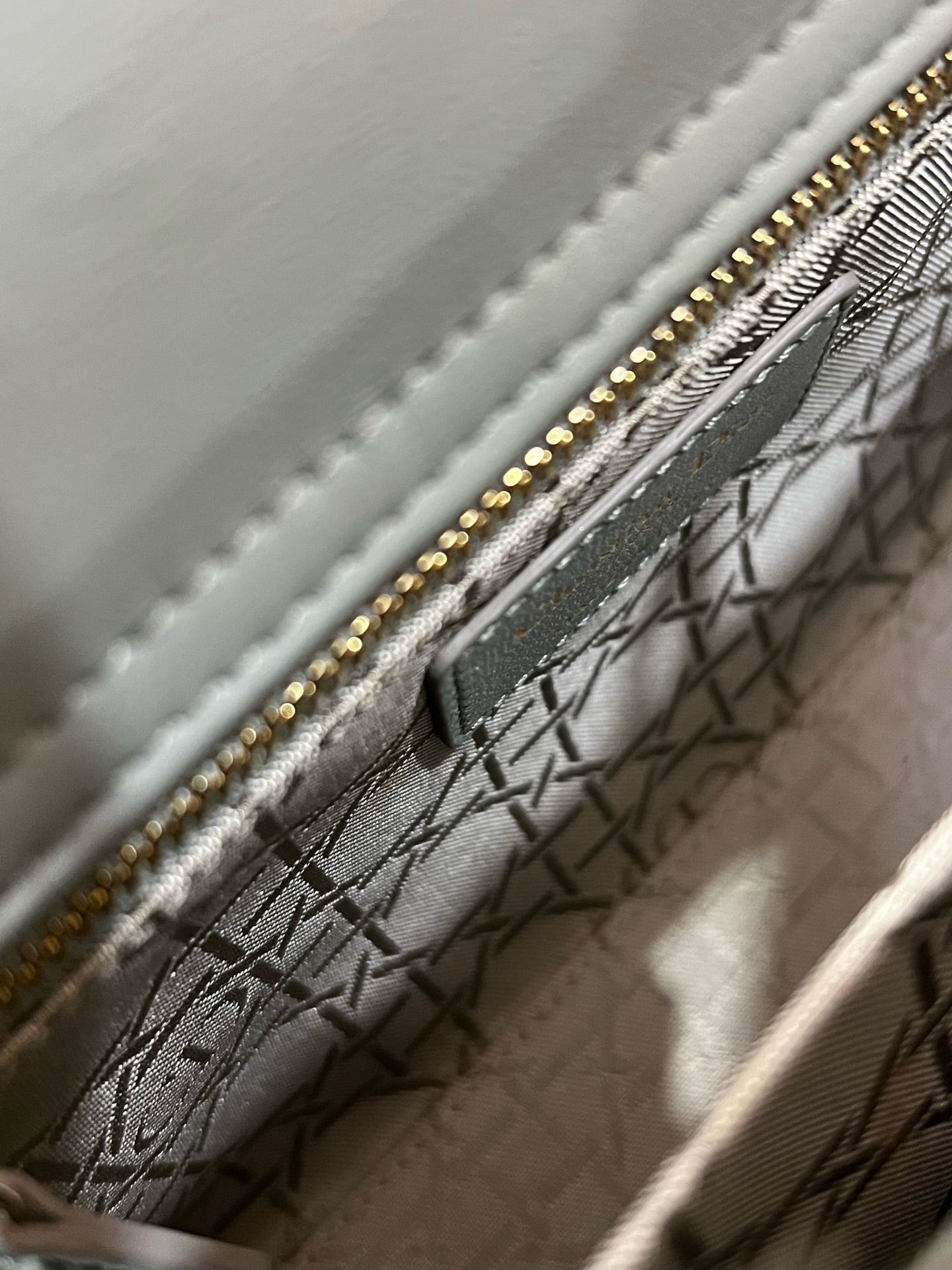 Dior - Lady Dior - Leather - Grey - (small)