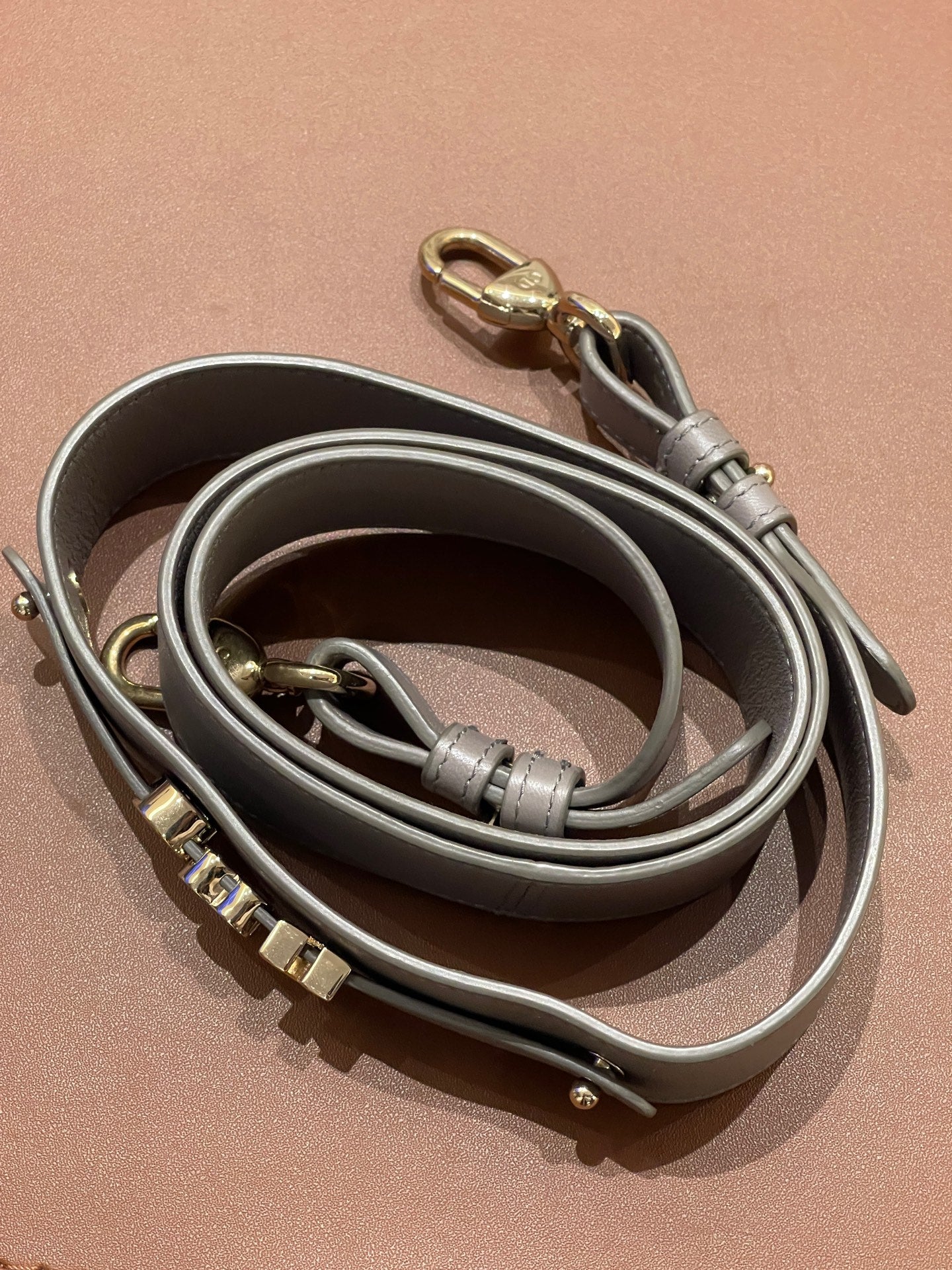 Dior - Lady Dior - Leather - Grey - (small)