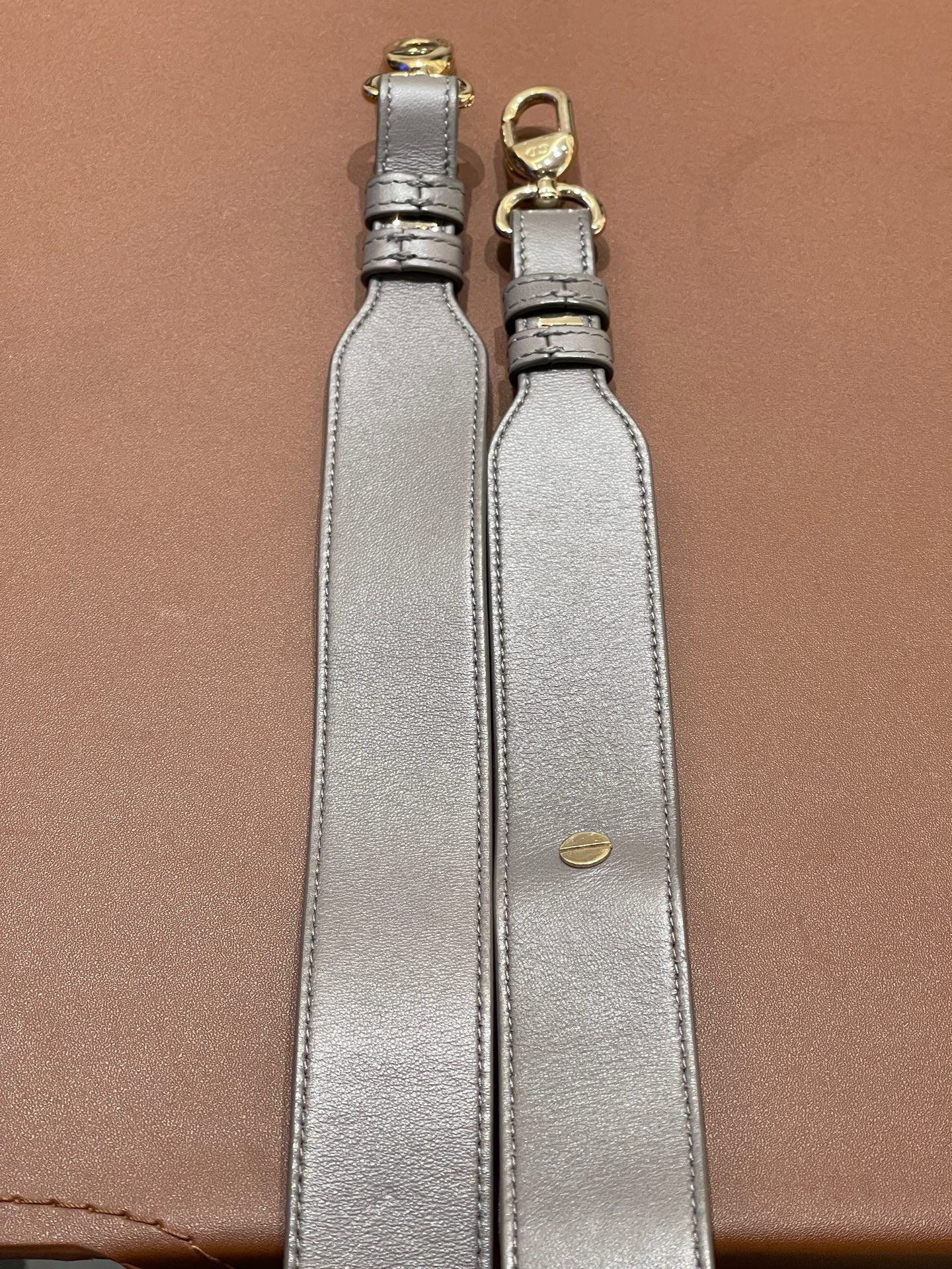 Dior - Lady Dior - Leather - Grey - (small)