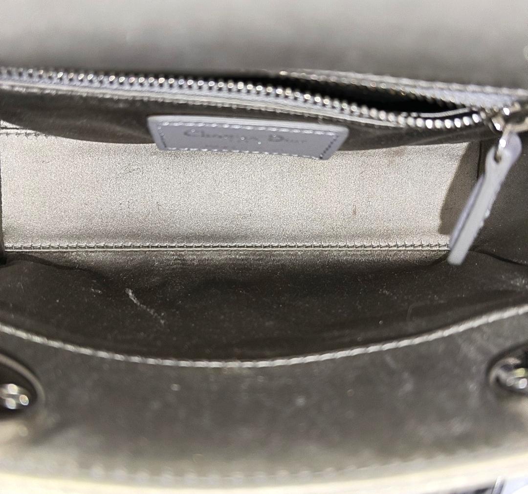 Dior - Lady Dior - Leather - Grey - (small)