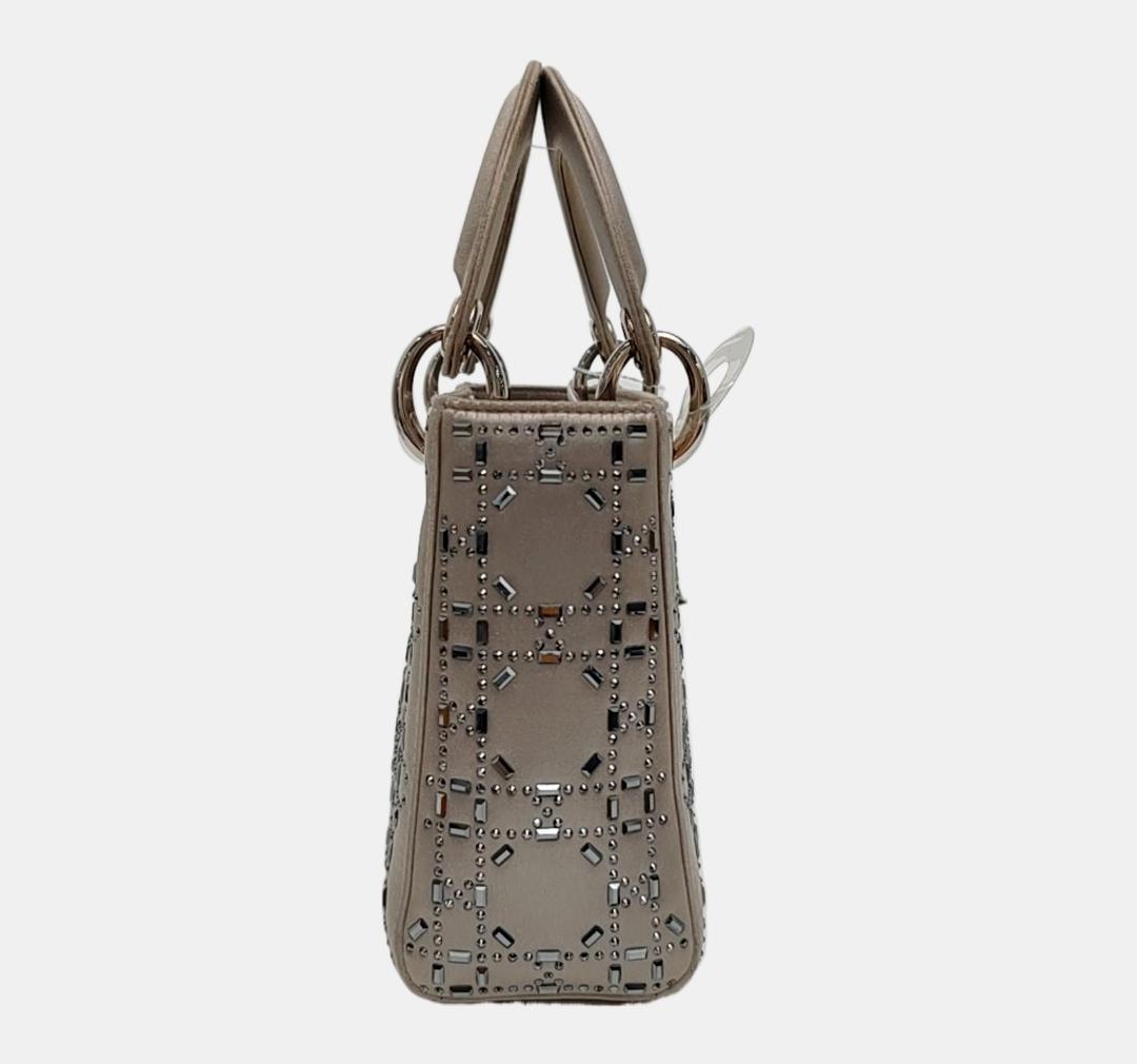 Dior - Lady Dior - Leather - Grey - (small)