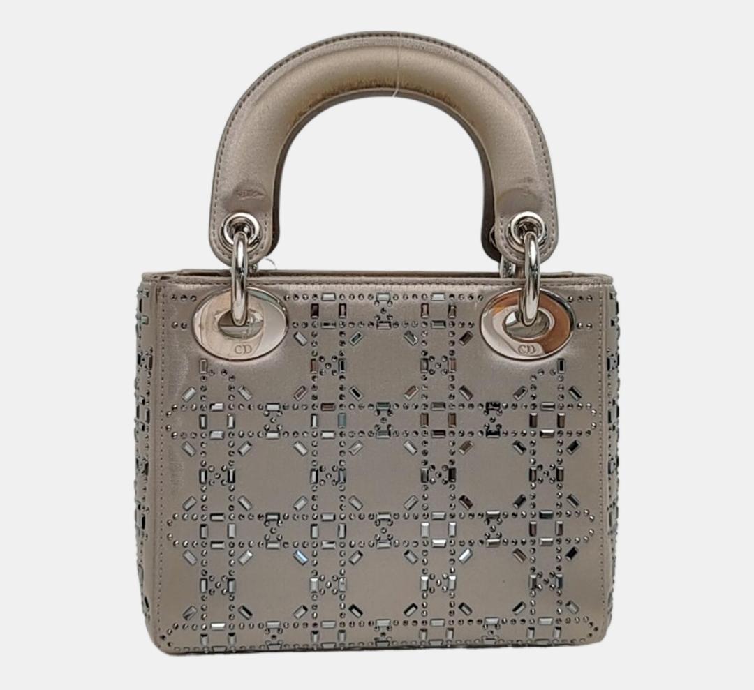 Dior - Lady Dior - Leather - Grey - (small)