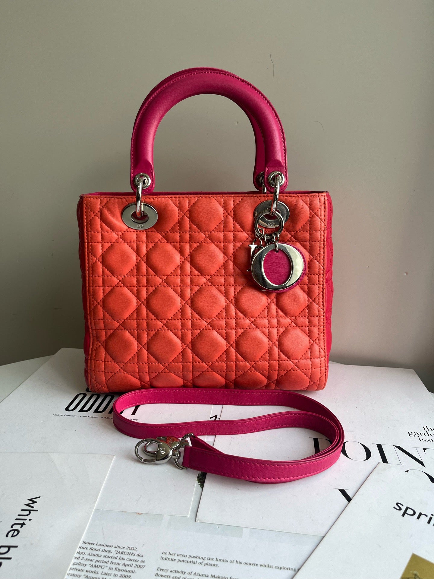 Dior - Lady Dior - Leather - Multicolour - (medium)