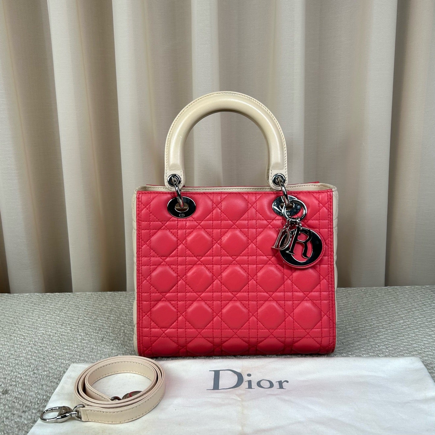 Dior - Lady Dior - Leather - Multicolour - (medium)