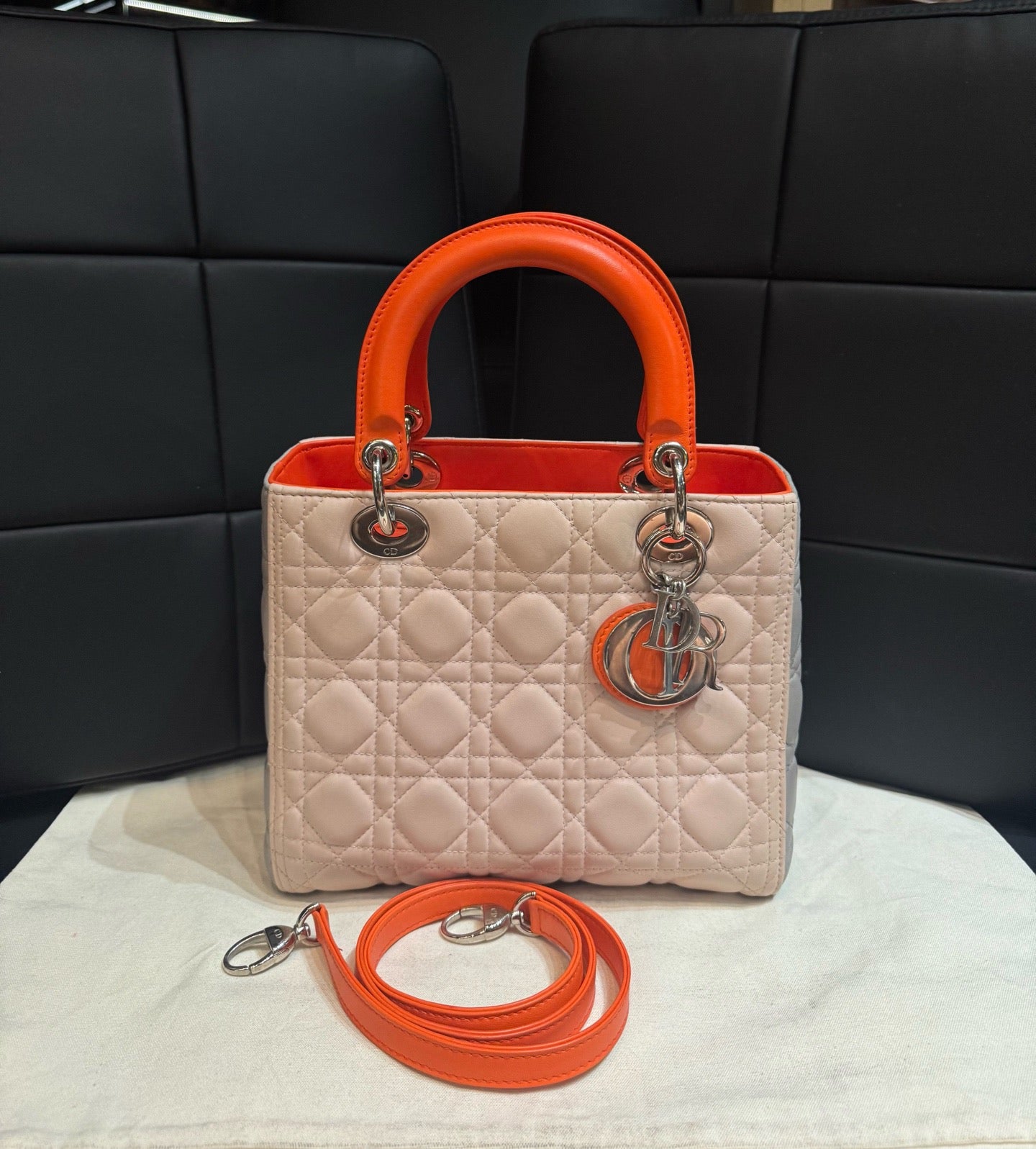 Dior - Lady Dior - Leather - Multicolour - (medium)