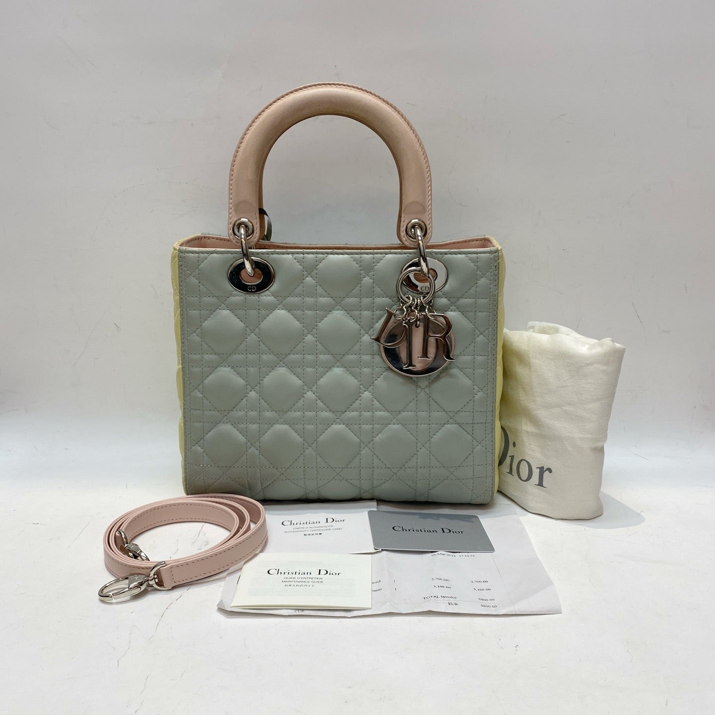 Dior - Lady Dior - Leather - Multicolour - (medium)