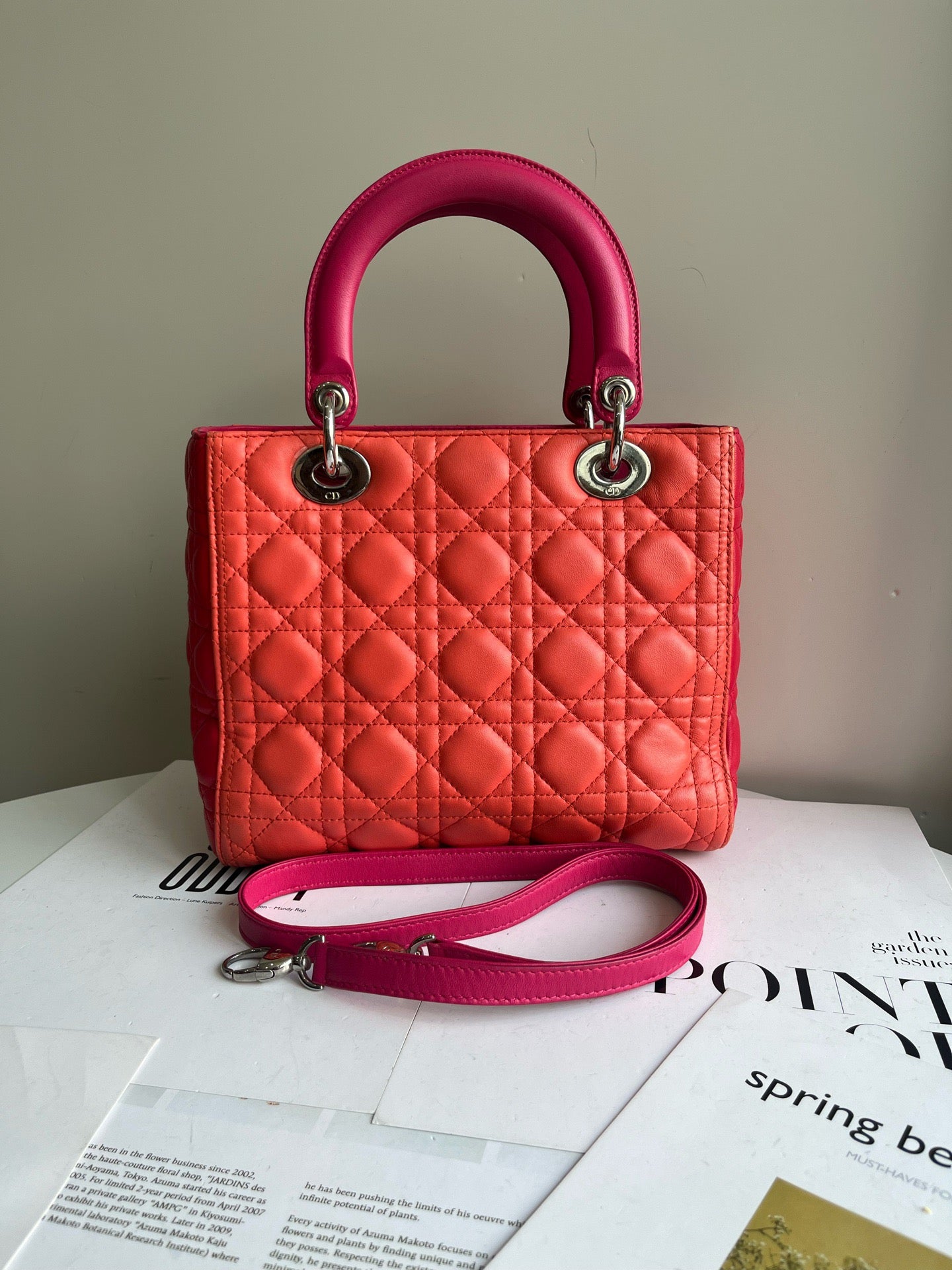 Dior - Lady Dior - Leather - Multicolour - (medium)