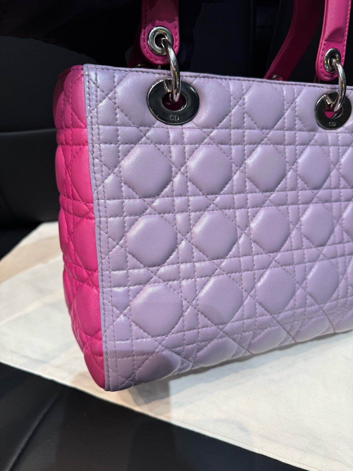 Dior - Lady Dior - Leather - Multicolour - (medium)