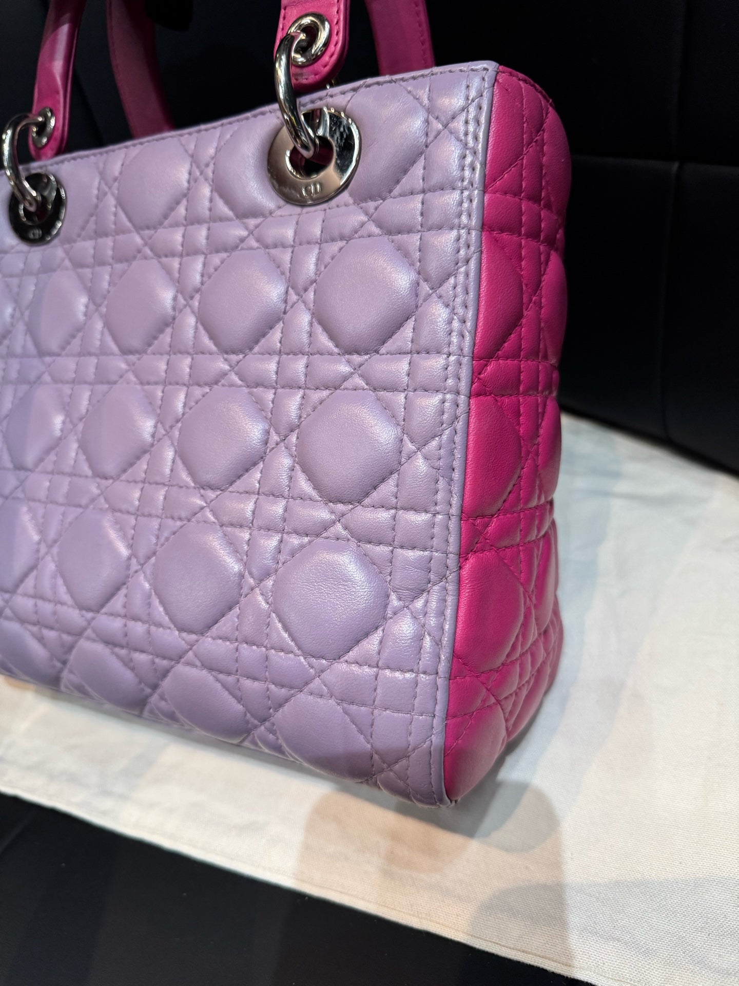Dior - Lady Dior - Leather - Multicolour - (medium)