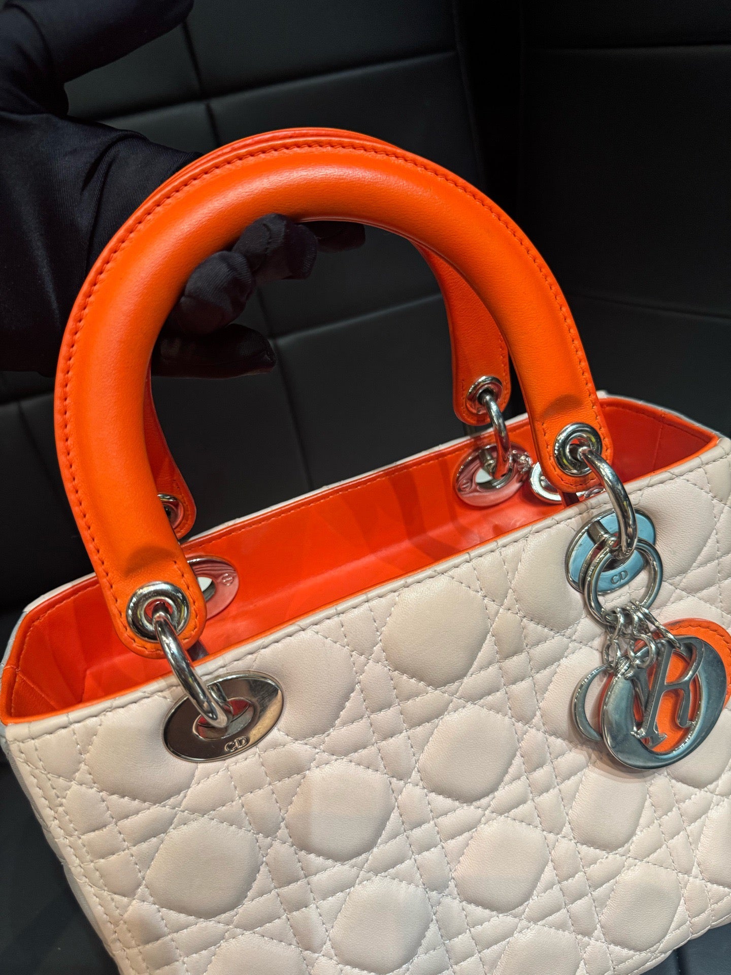Dior - Lady Dior - Leather - Multicolour - (medium)