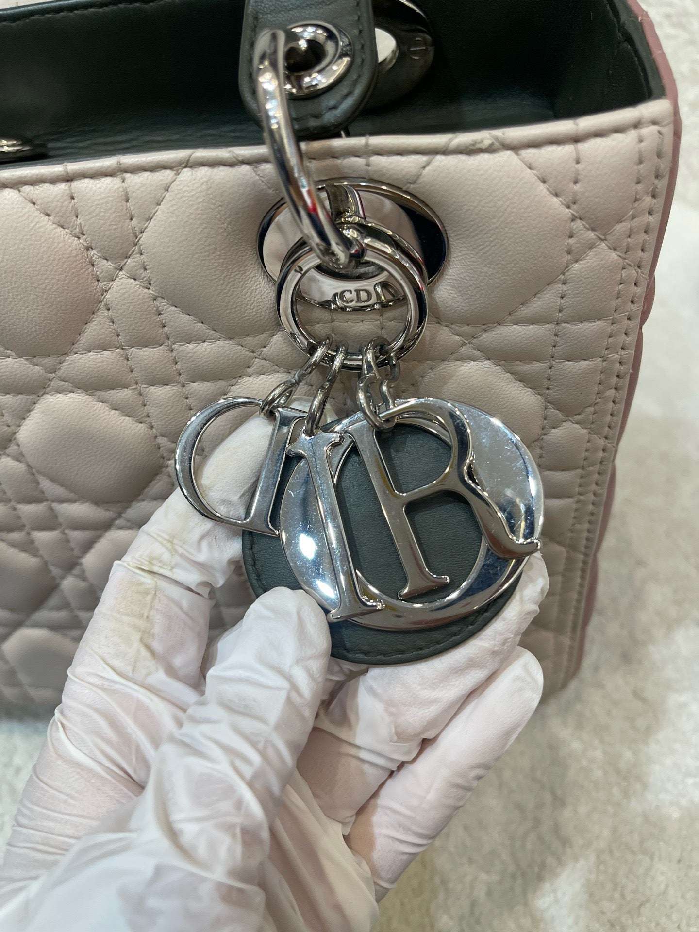 Dior - Lady Dior - Leather - Multicolour - (medium)