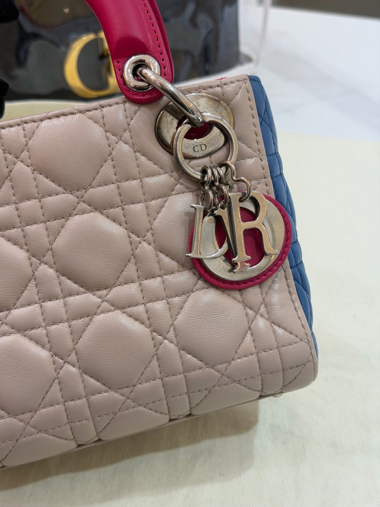 Dior - Lady Dior - Leather - Multicolour - (small)