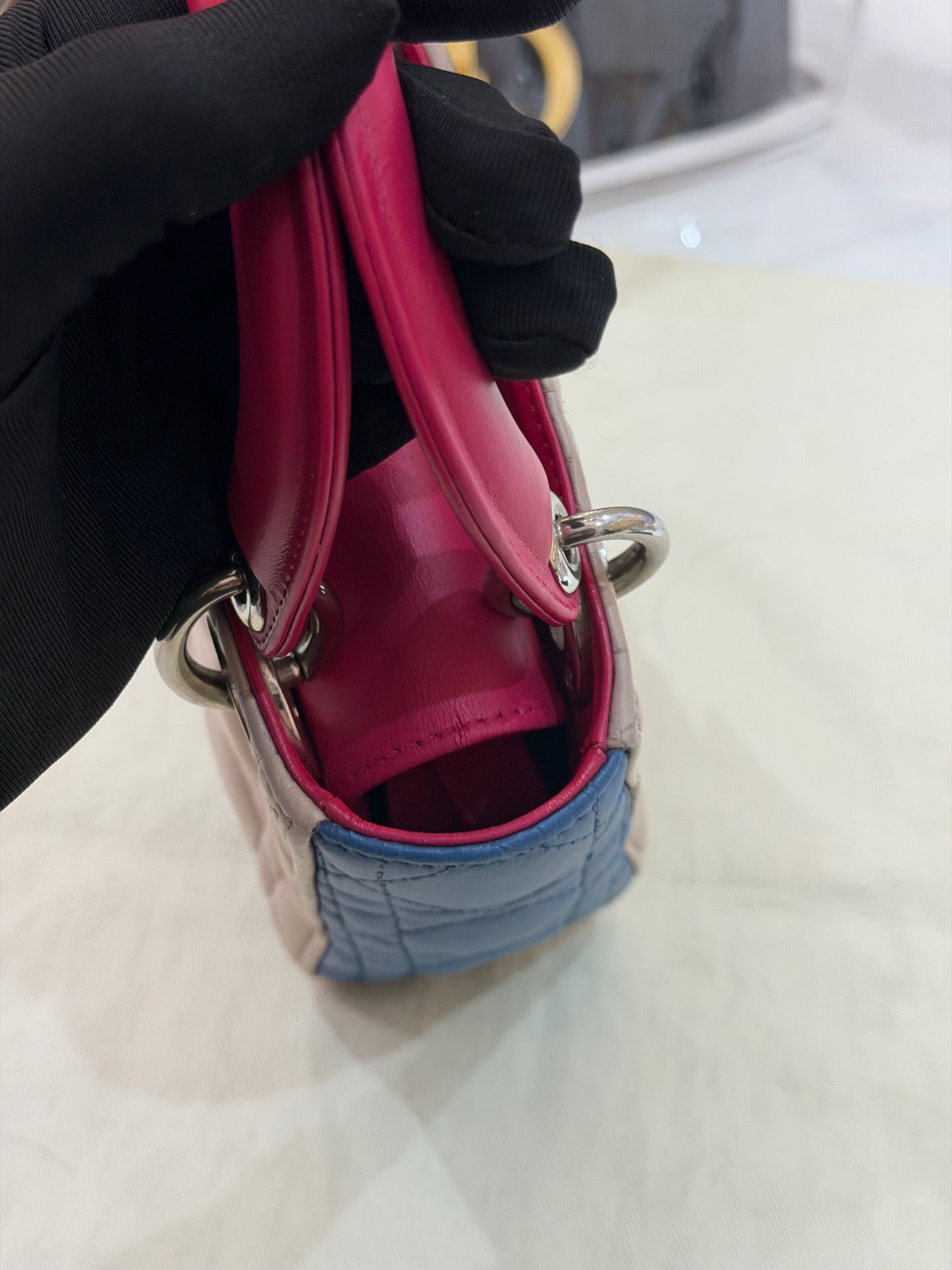 Dior - Lady Dior - Leather - Multicolour - (small)