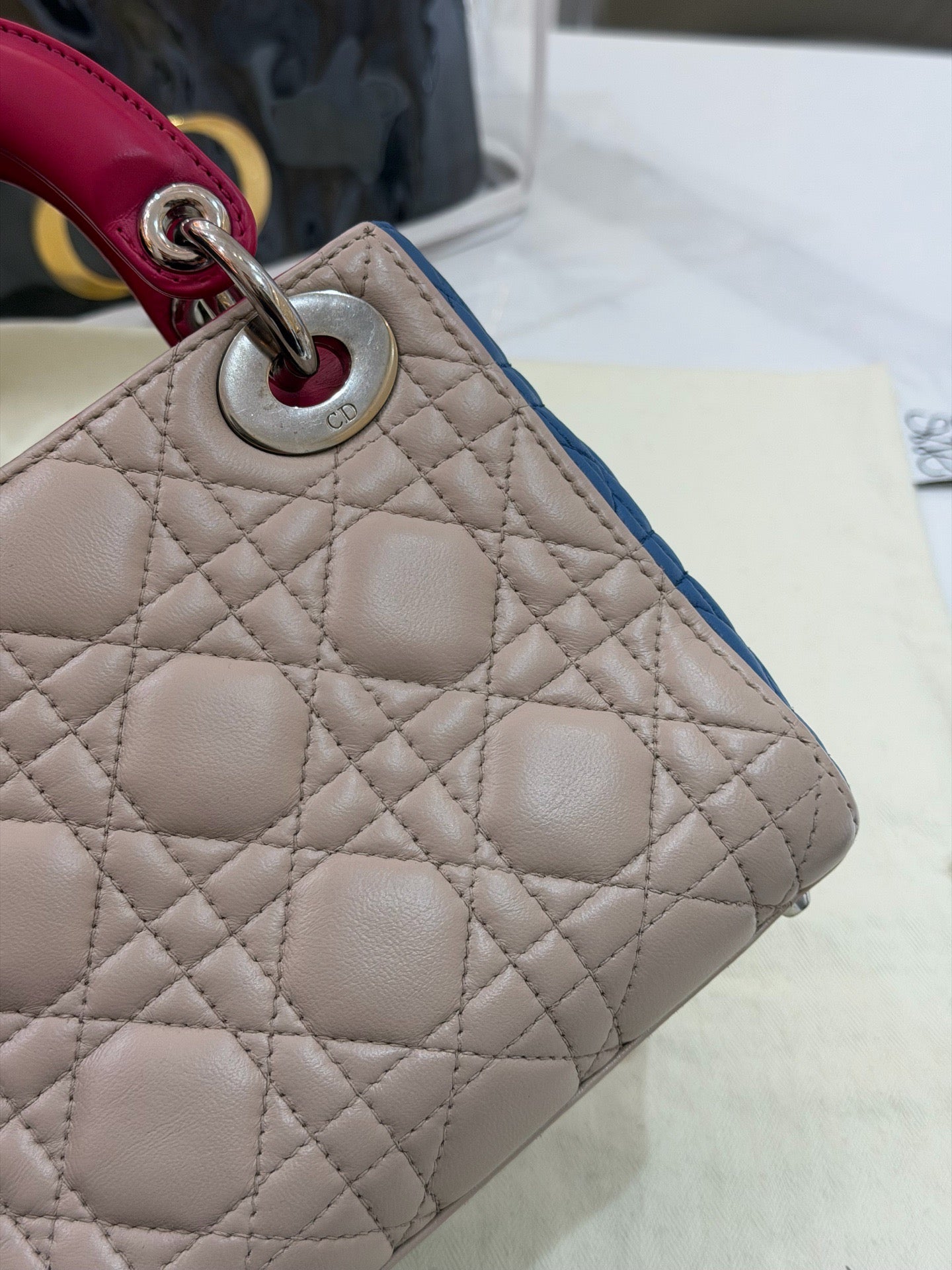 Dior - Lady Dior - Leather - Multicolour - (small)